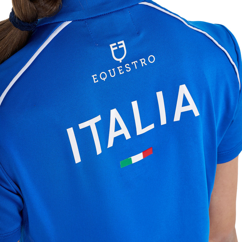 Kids' unisex training polo shirt Equestro X FISE