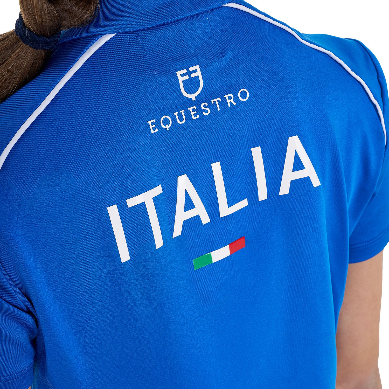 Kids' unisex training polo shirt Equestro X FISE