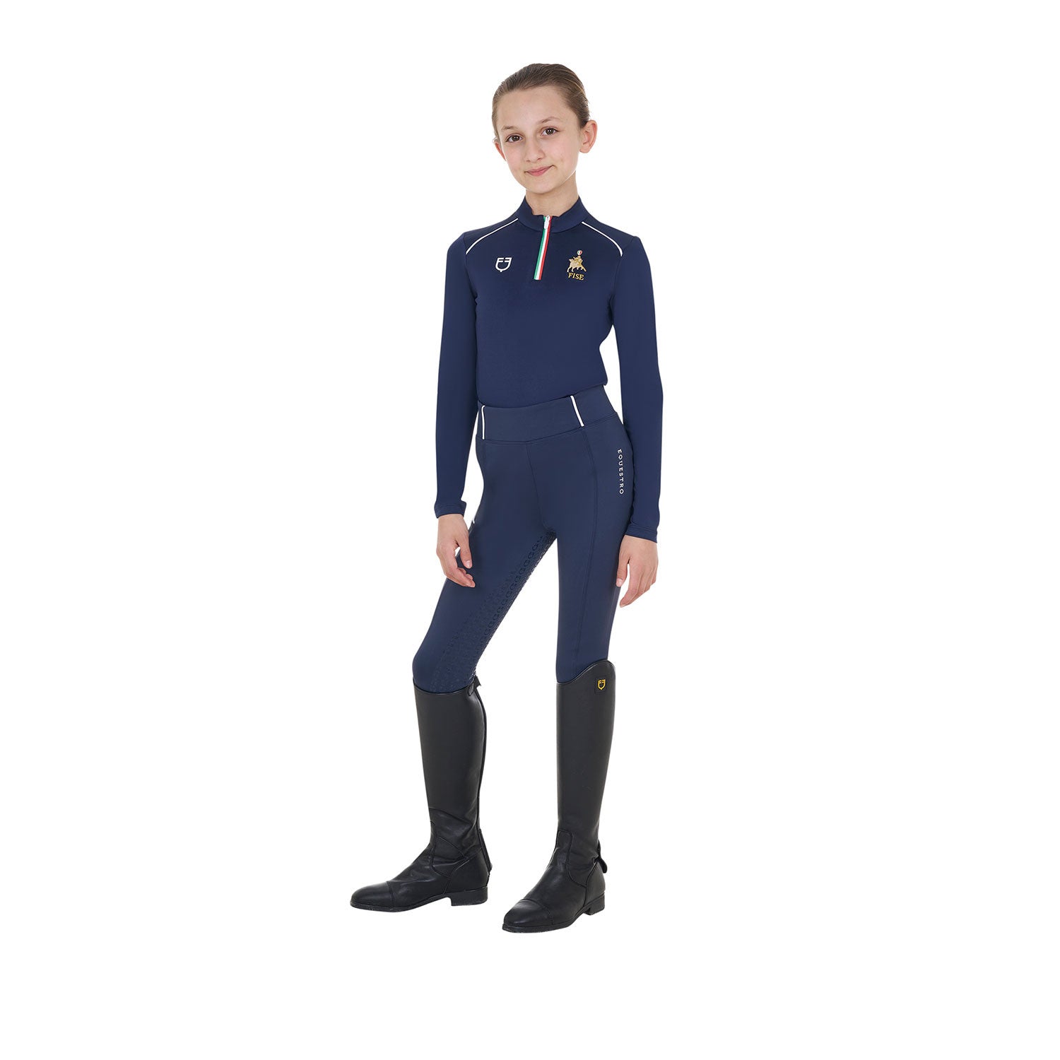 Kids' unisex training base layer Equestro X FISE