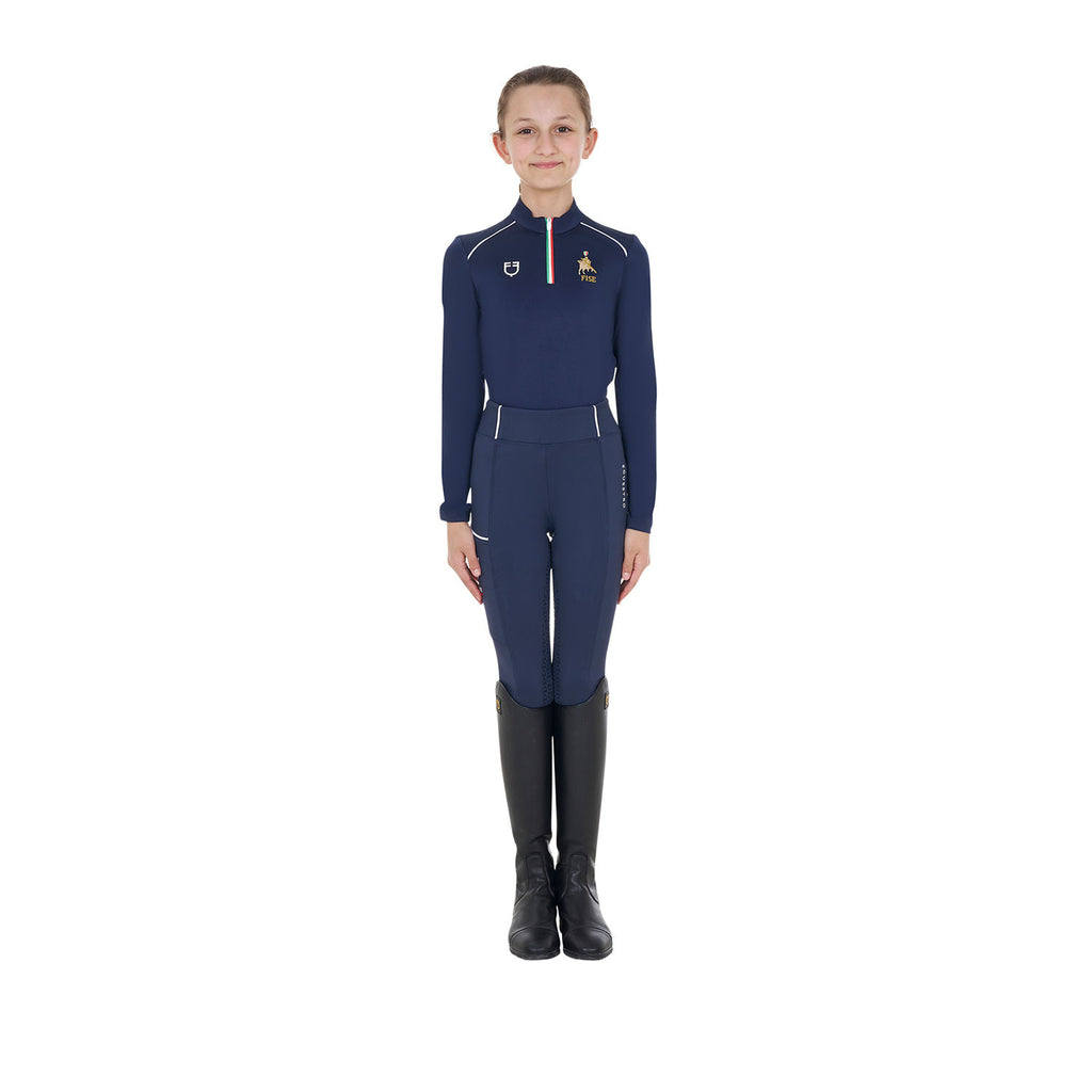 Kids' unisex training base layer Equestro X FISE