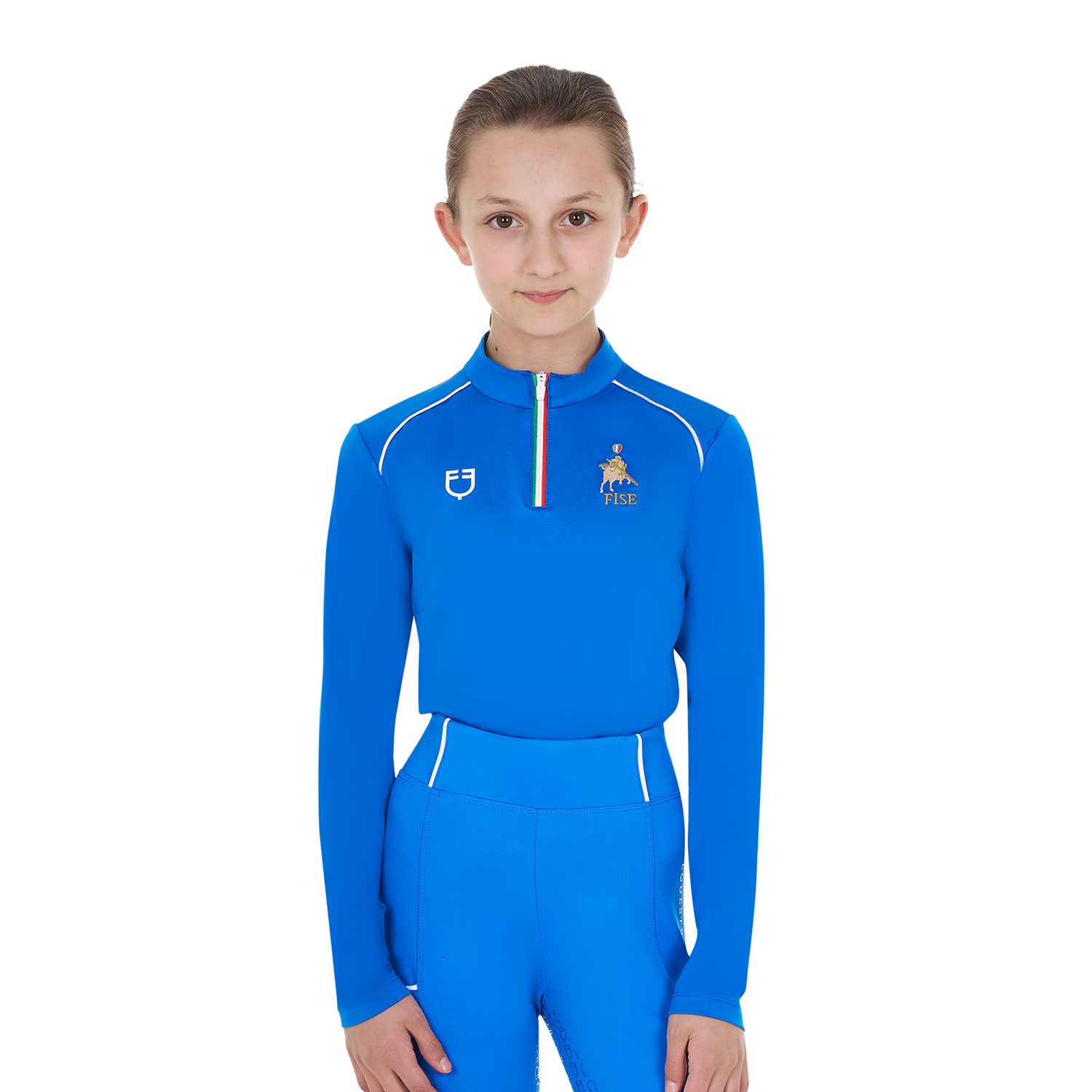 Kids' unisex training base layer Equestro X FISE