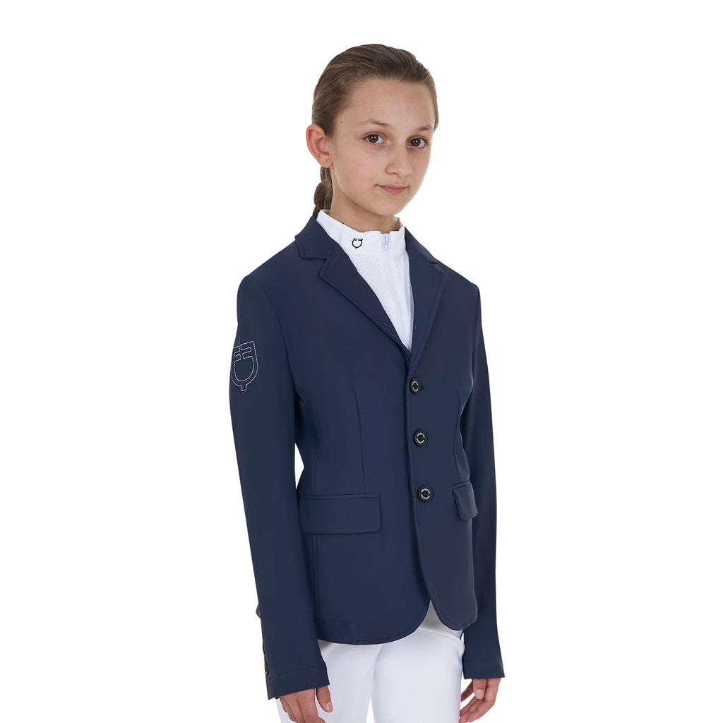 Kids' unisex three-button competition jacket Equestro X FISE