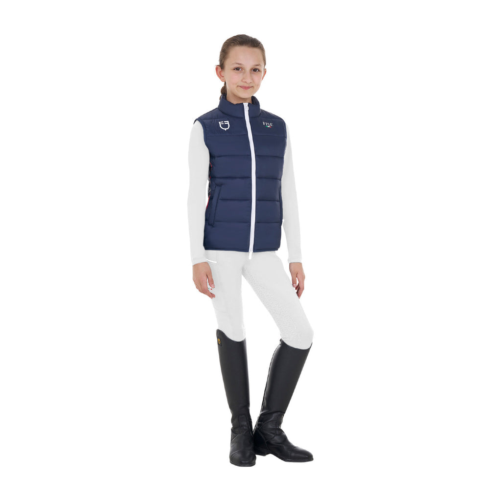 Kids' unisex slim fit vest Equestro X FISE