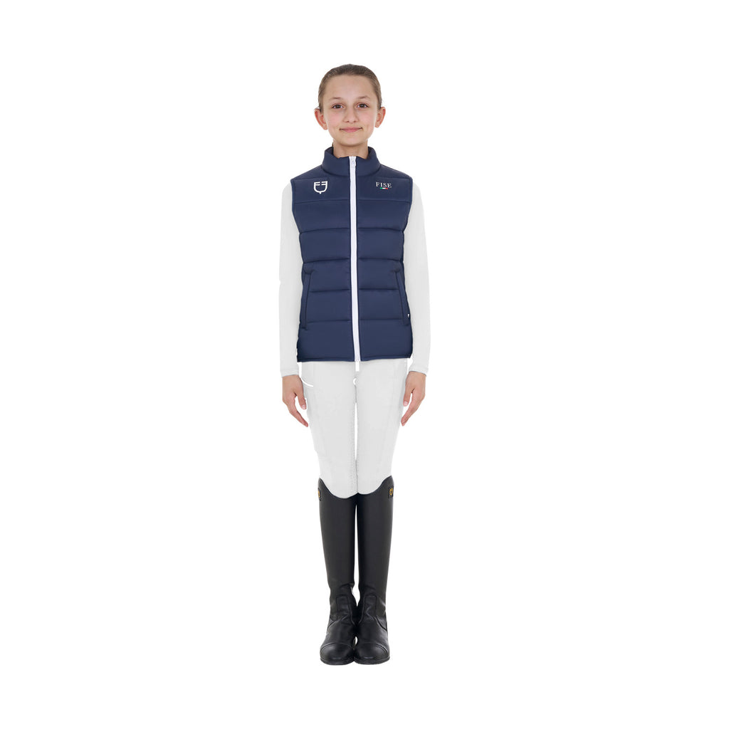 Kids' unisex slim fit vest Equestro X FISE