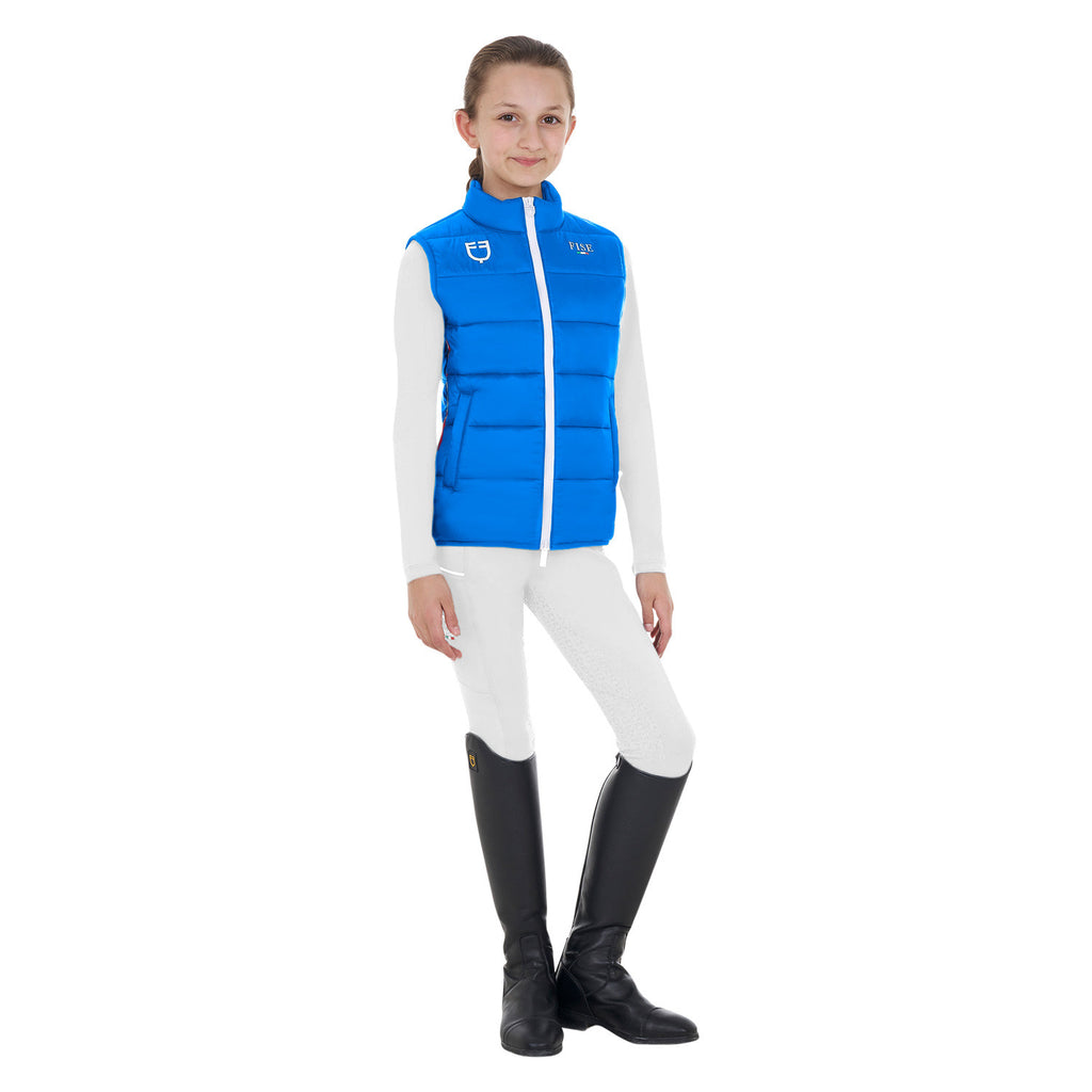 Kids' unisex slim fit vest Equestro X FISE