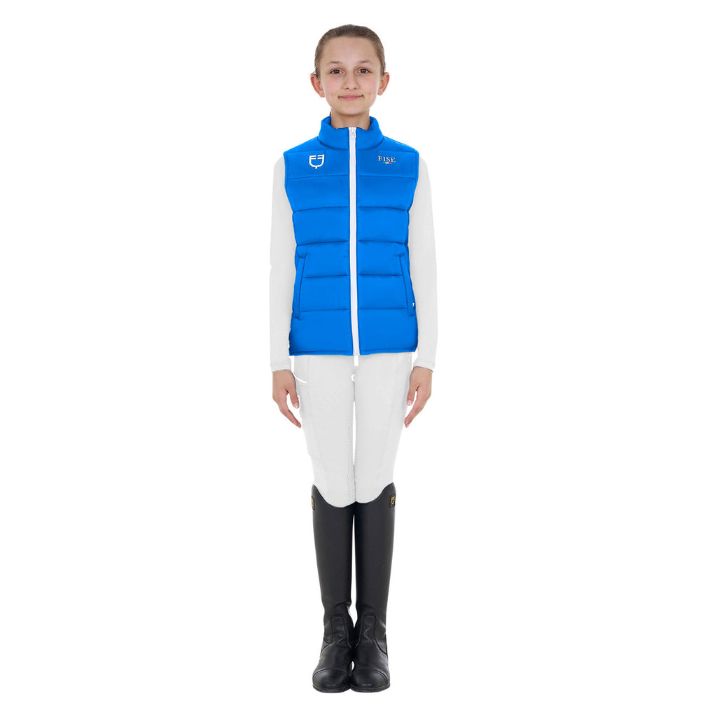 Kids' unisex slim fit vest Equestro X FISE