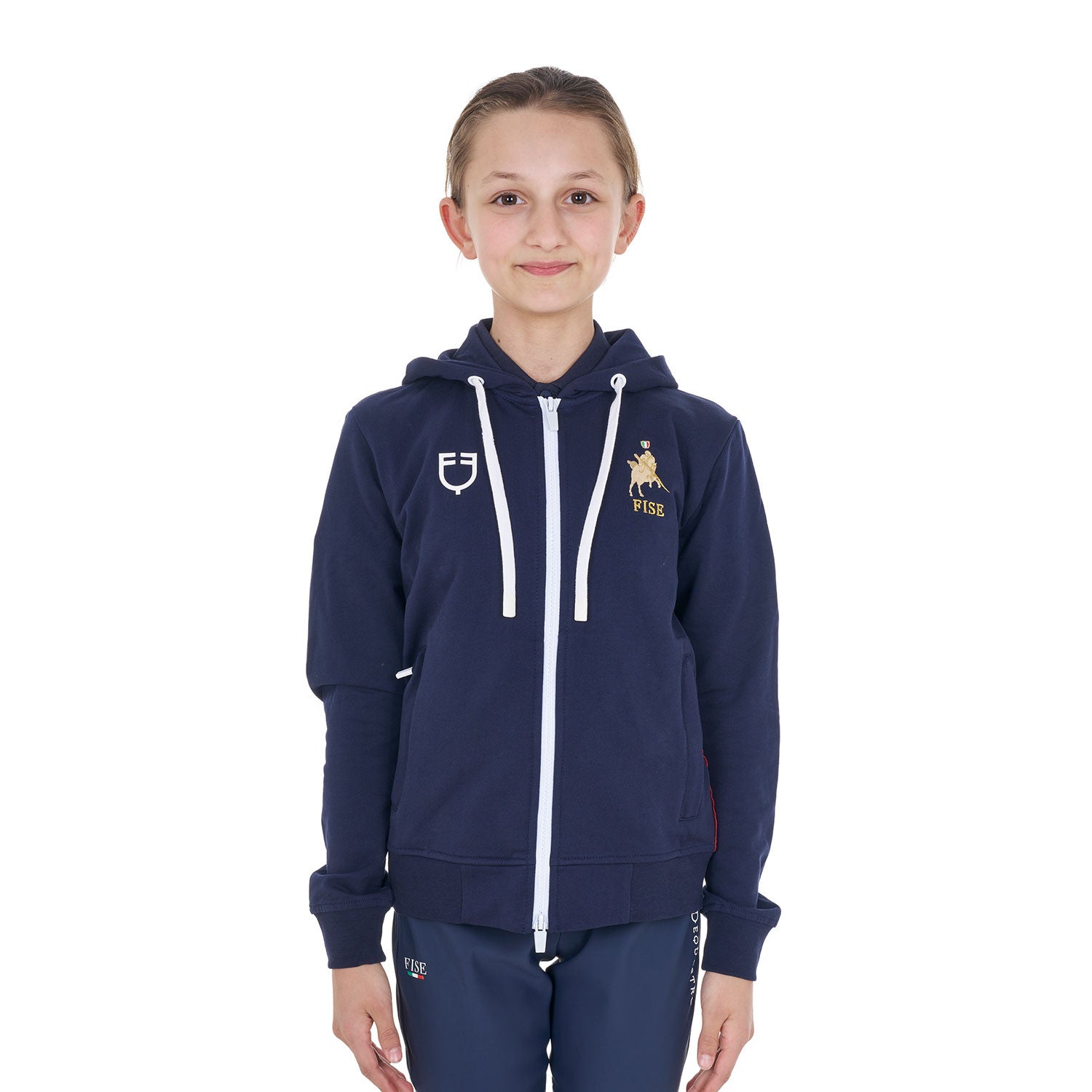 Kids' unisex hoodie Equestro X FISE