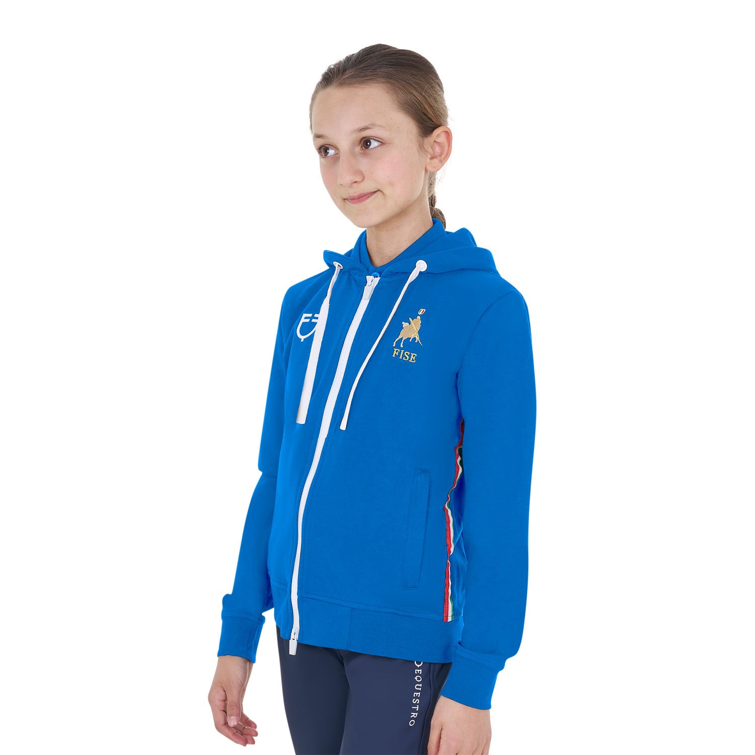 Kids'fleece unisex hoodie Equestro X FISE