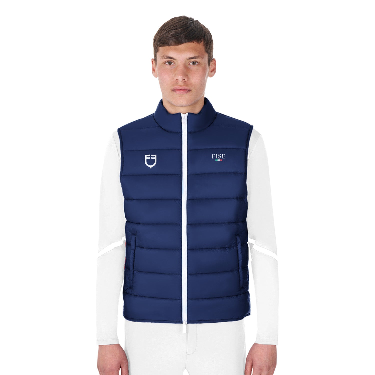 Equestro Men's slim fit vest Equestro X FISE