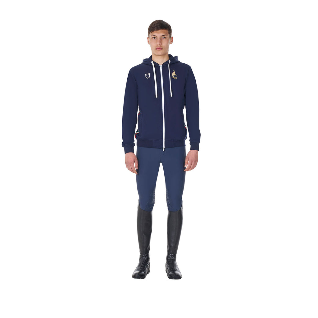 Men's fleece hoodie Equestro X FISE