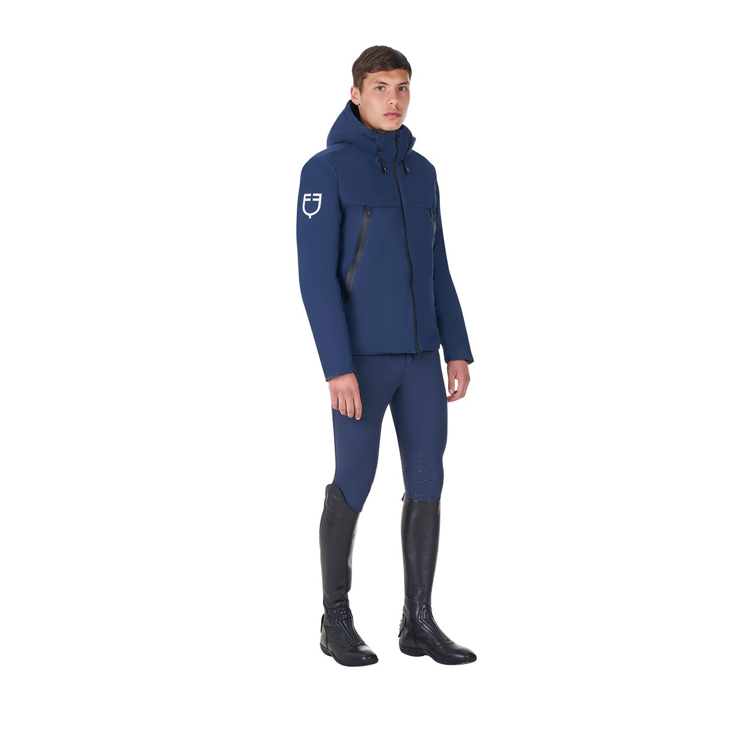 Men's waterproof puffer jacket Equestro X FISE