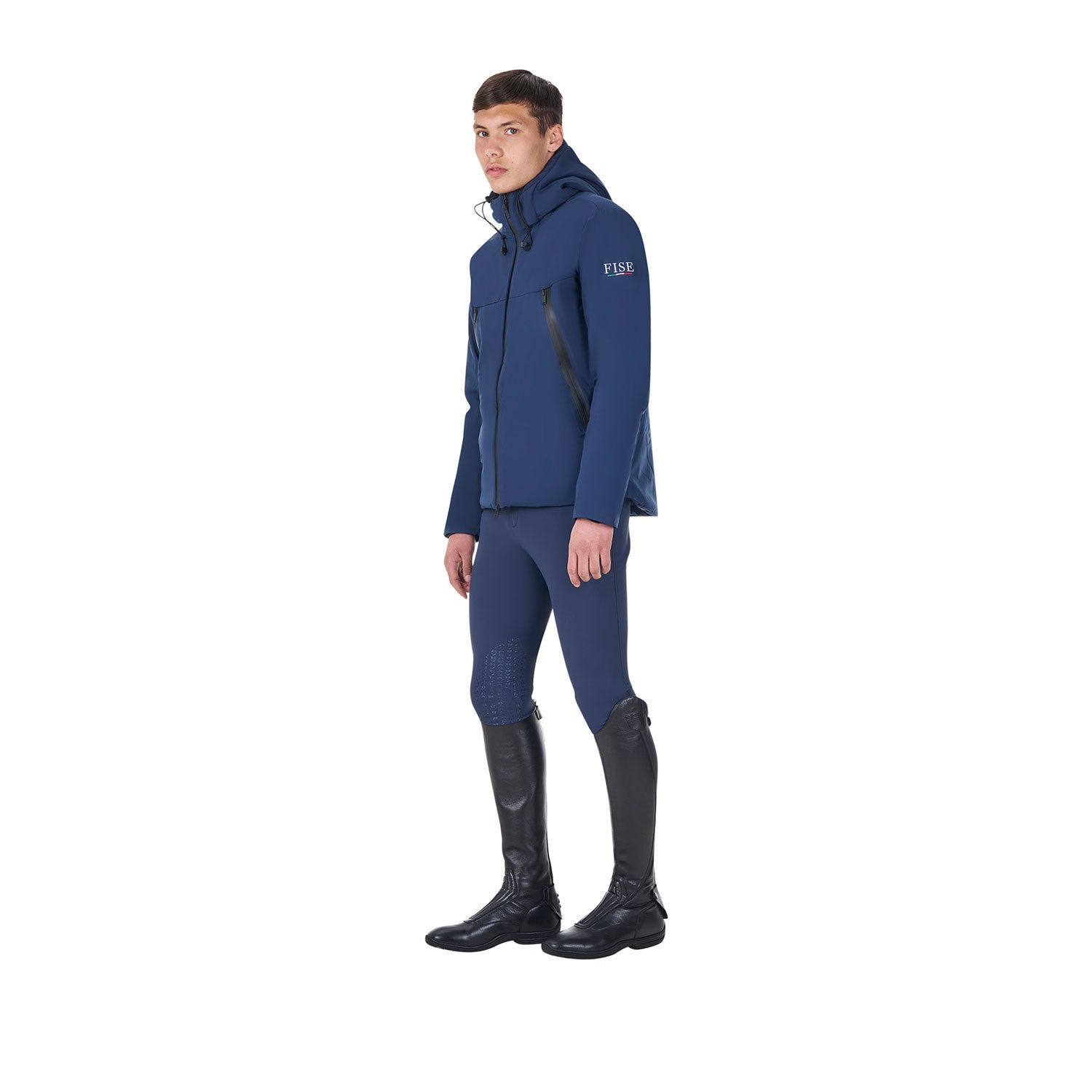 Men's waterproof puffer jacket Equestro X FISE