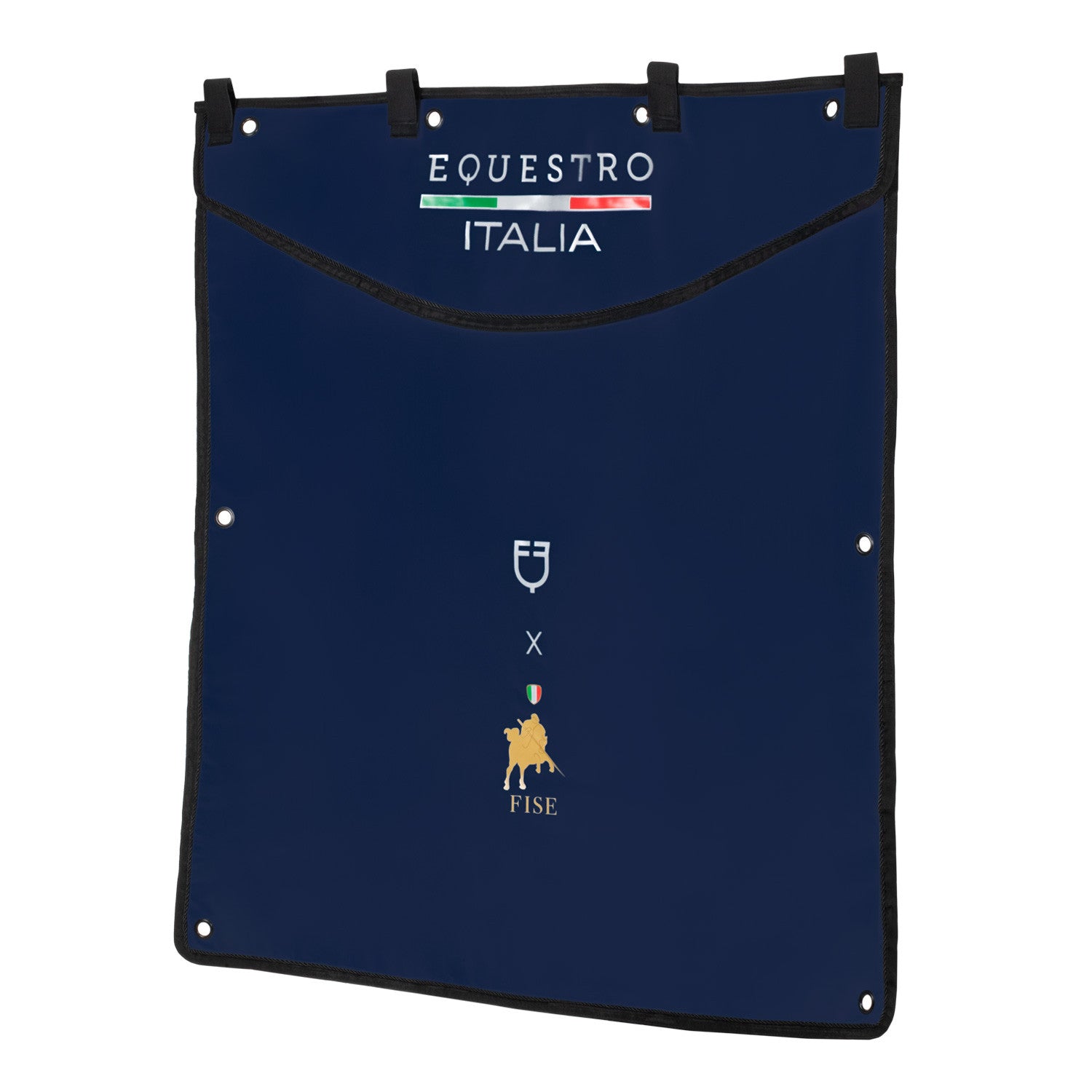 Equestro Long stable curtain with embroidered logo Equestro X FISE