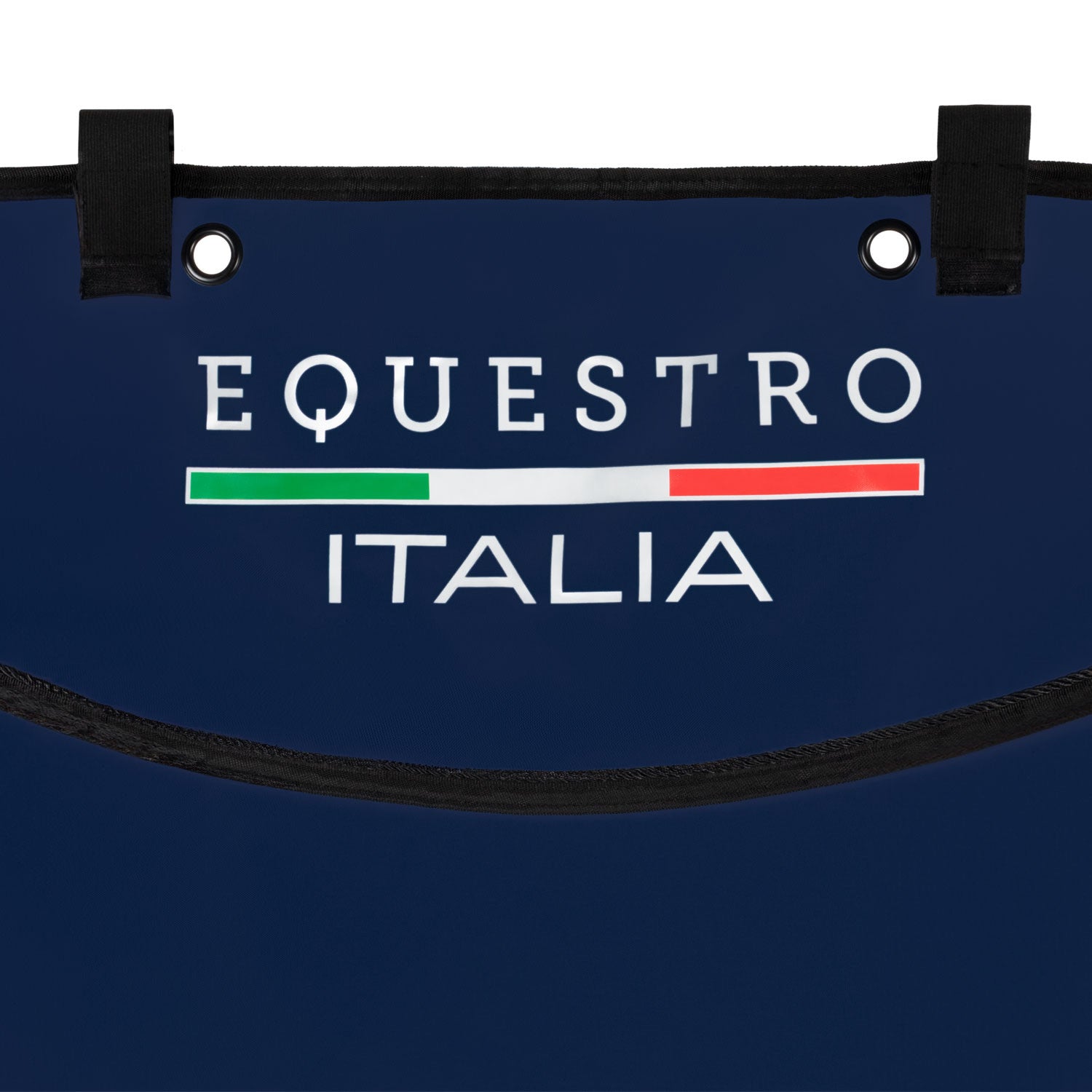 Long stable curtain with embroidered logo Equestro X FISE