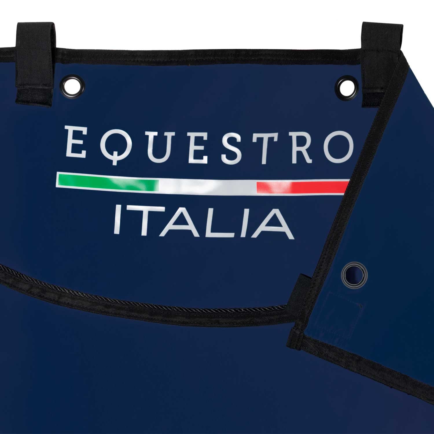 Long stable curtain with embroidered logo Equestro X FISE
