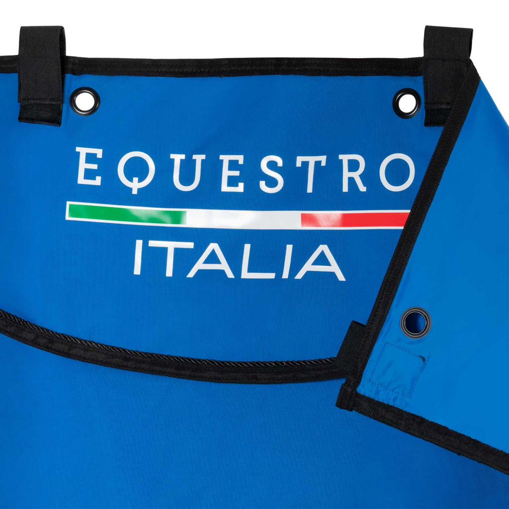 Long stable curtain with embroidered logo Equestro X FISE