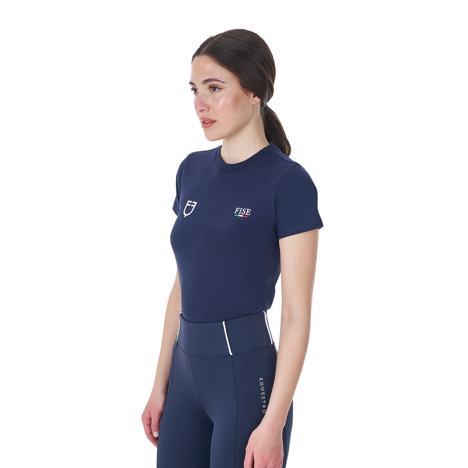 Women's slim fit T-shirt Equestro X FISE