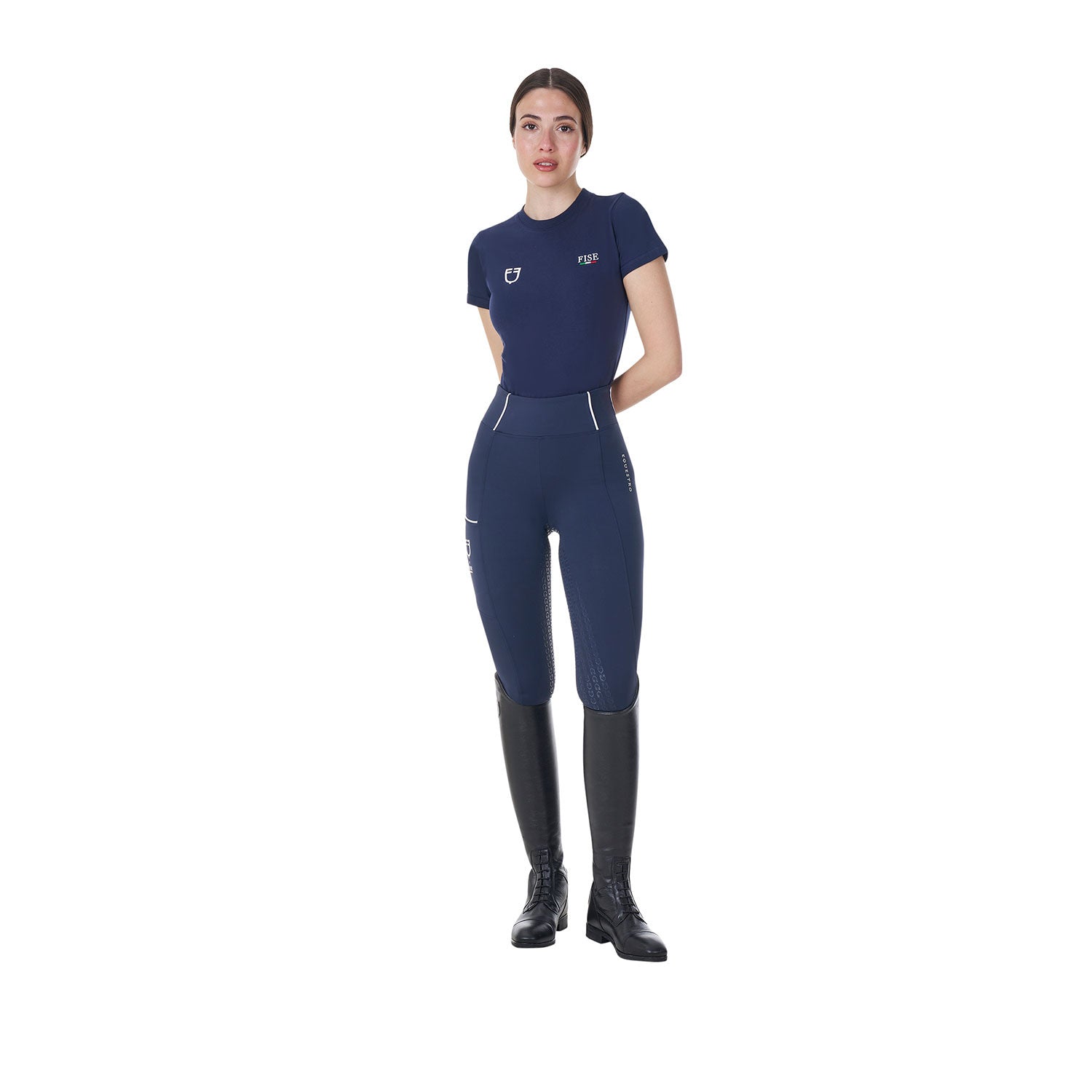 Women's slim fit T-shirt Equestro X FISE