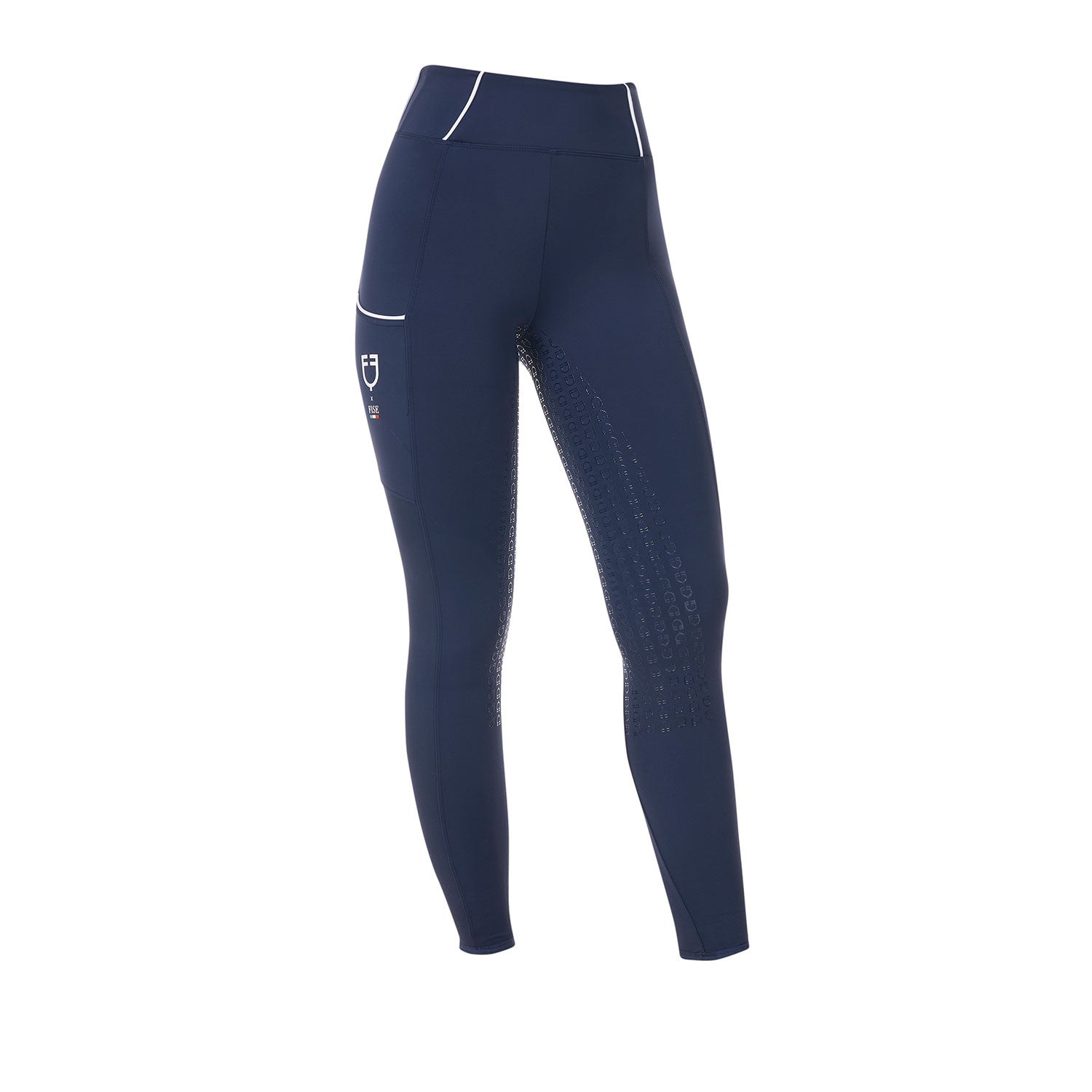 Equestro Women's slim fit full grip leggings Equestro X FISE