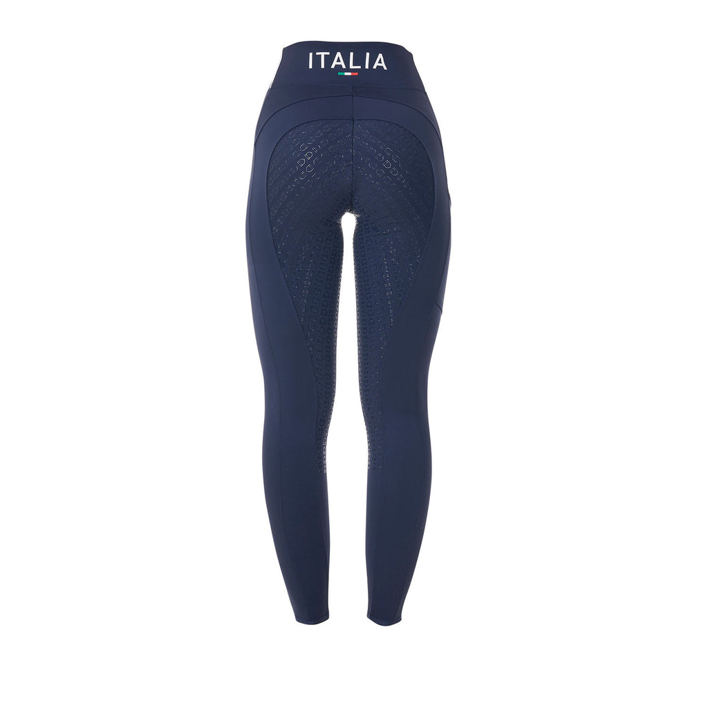 Women's slim fit full grip leggings Equestro X FISE