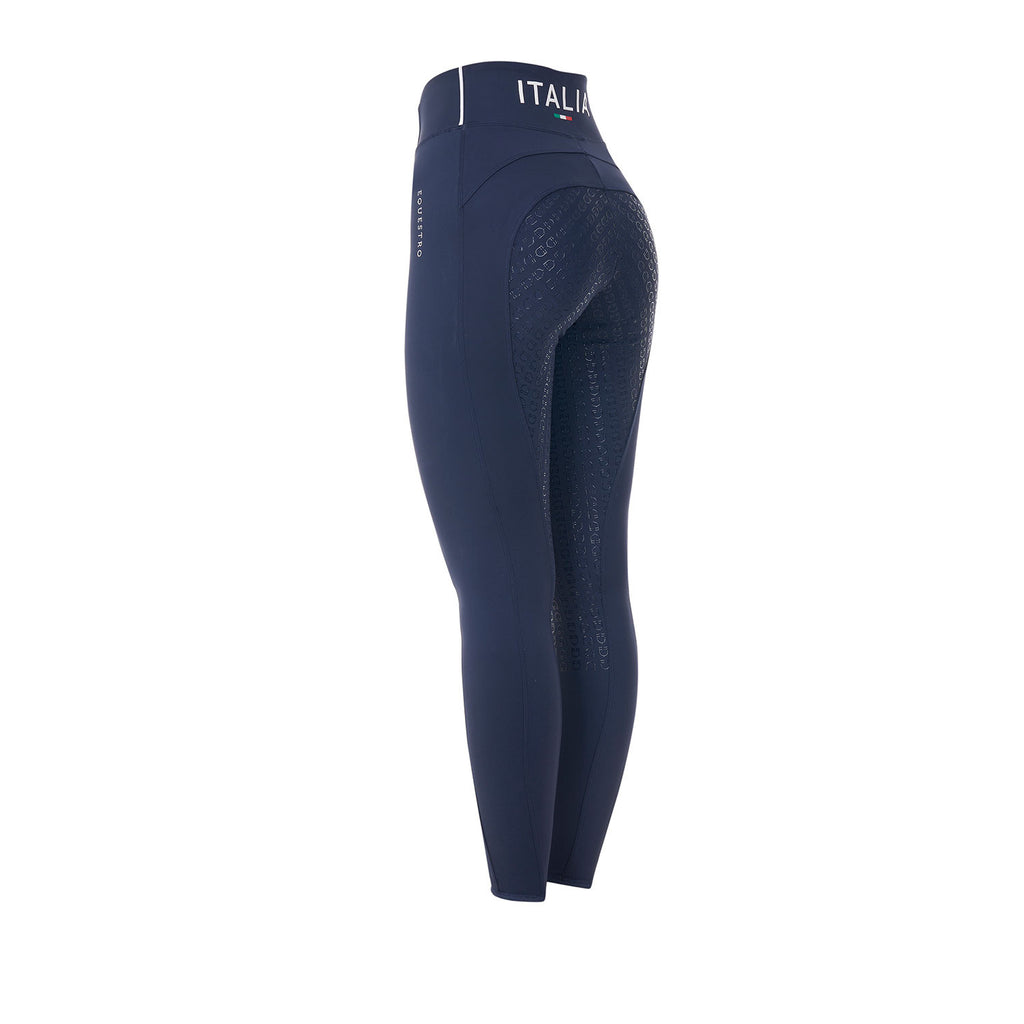 Women's slim fit full grip leggings Equestro X FISE
