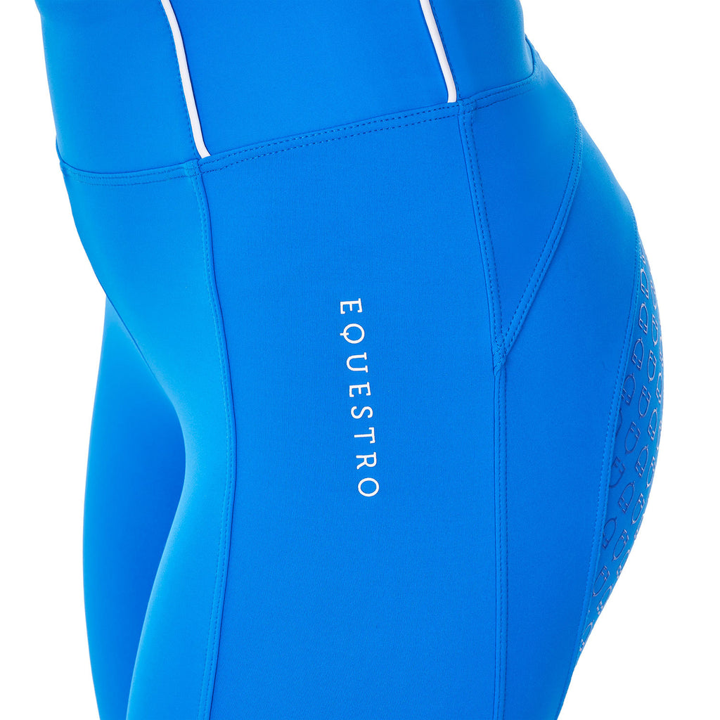Women's slim fit full grip leggings Equestro X FISE