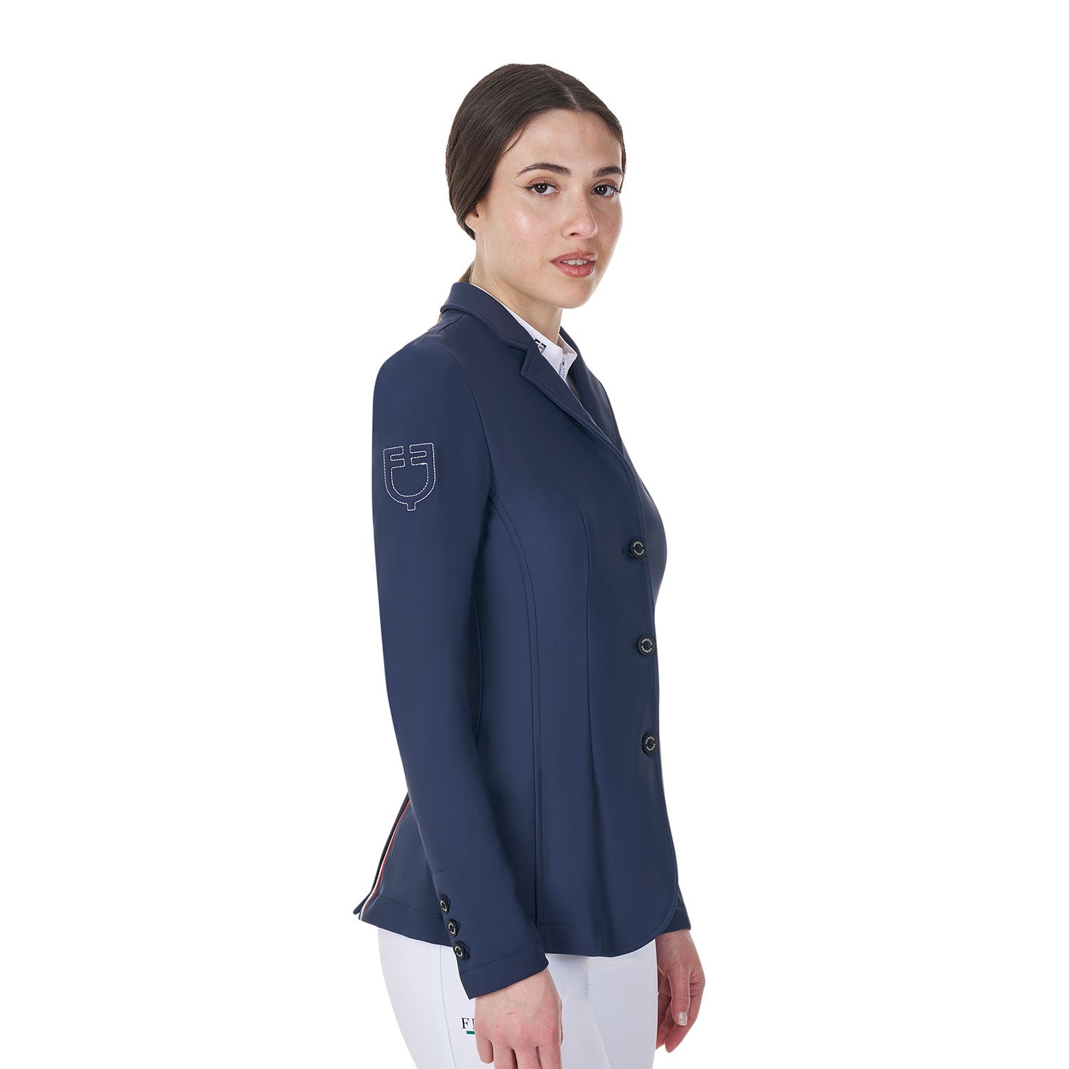Women's three-button competition jacket Equestro X FISE