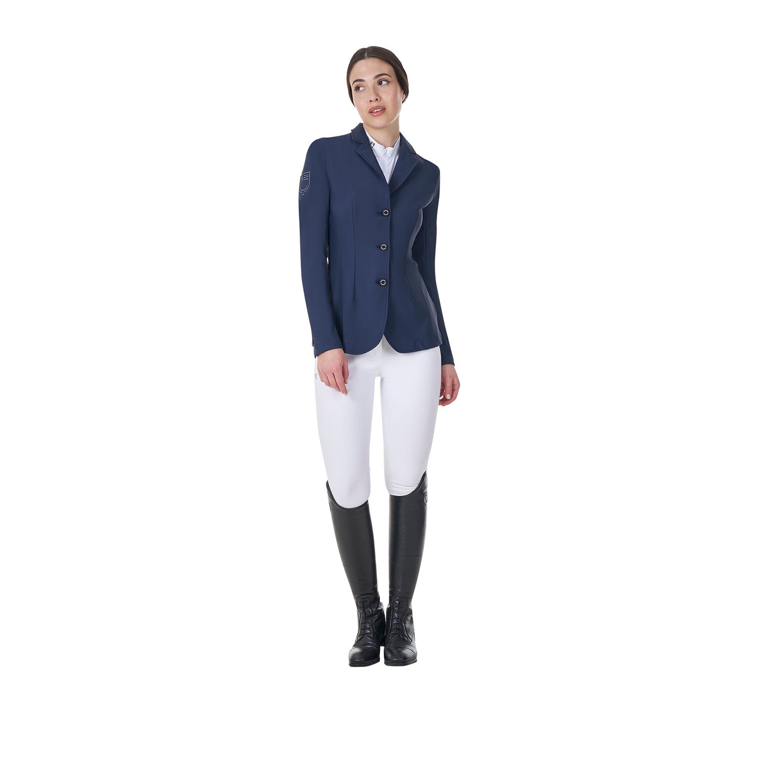 Women's three-button competition jacket Equestro X FISE