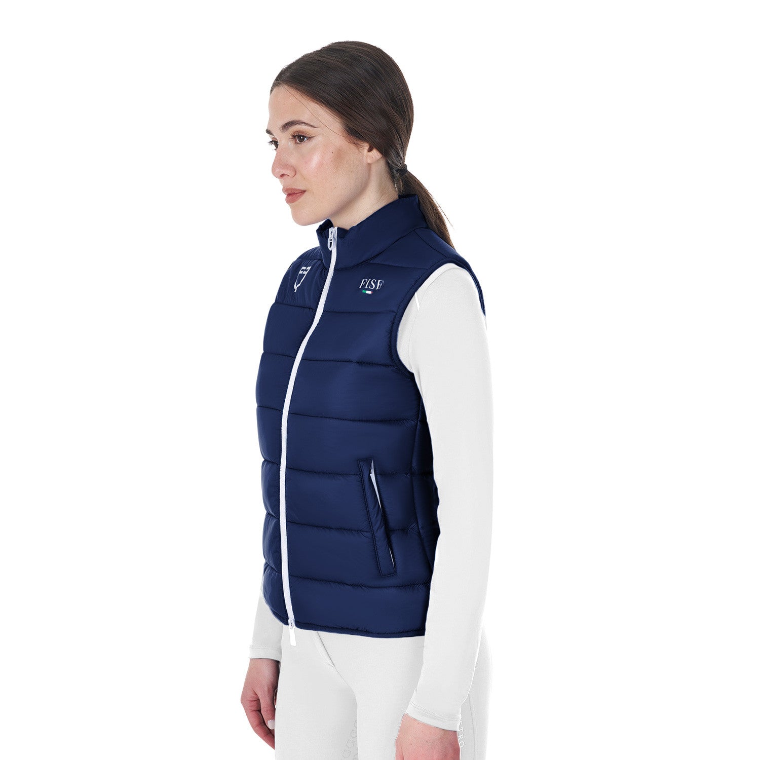 Women's slim fit vest Equestro X FISE