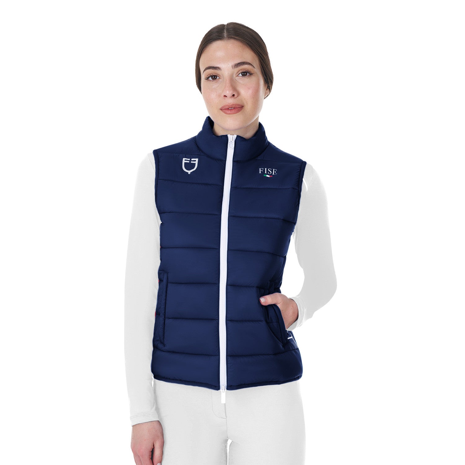 Women's slim fit vest Equestro X FISE