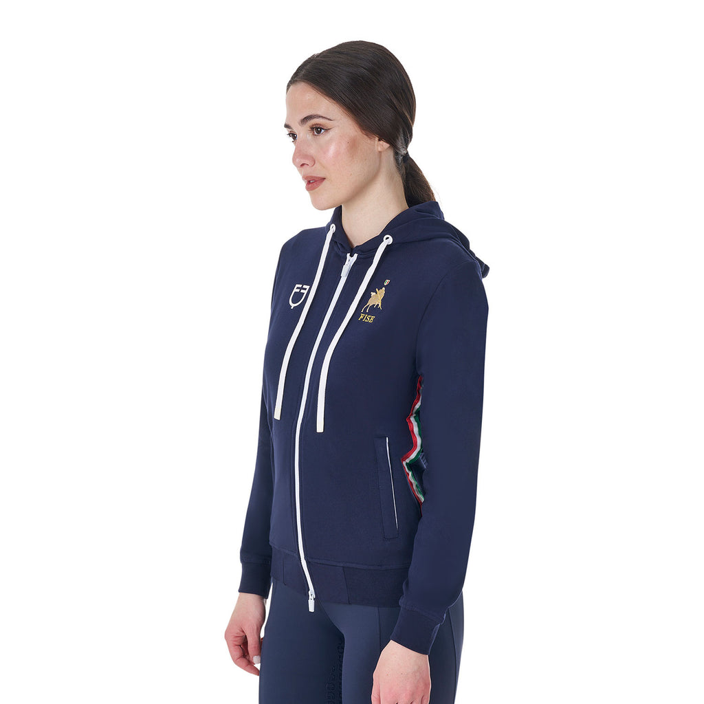 Women's fleece hoodie Equestro X FISE