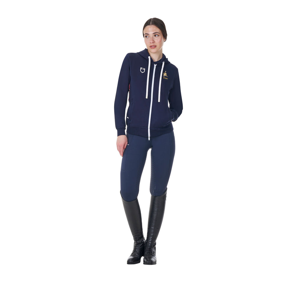 Women's fleece hoodie Equestro X FISE