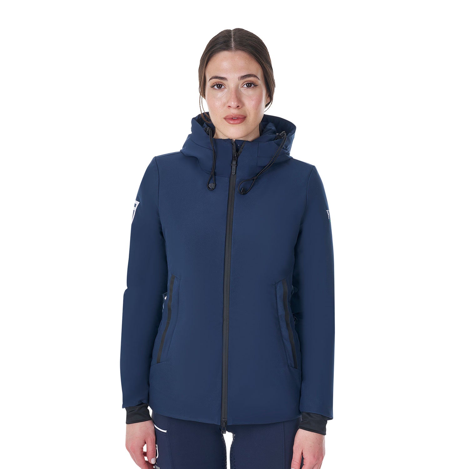 Equestro Women's waterproof puffer jacket Equestro X FISE