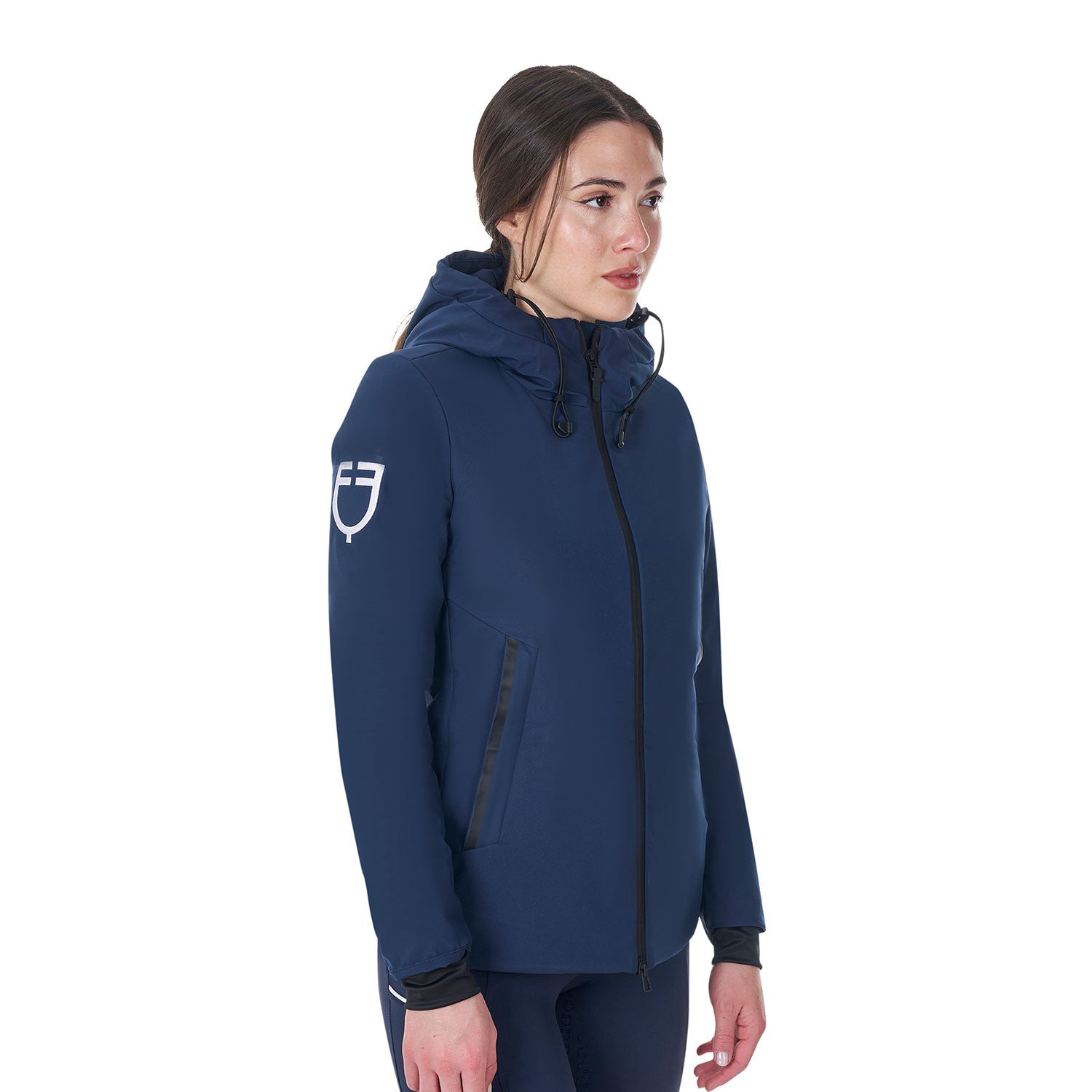 Women's waterproof puffer jacket Equestro X FISE