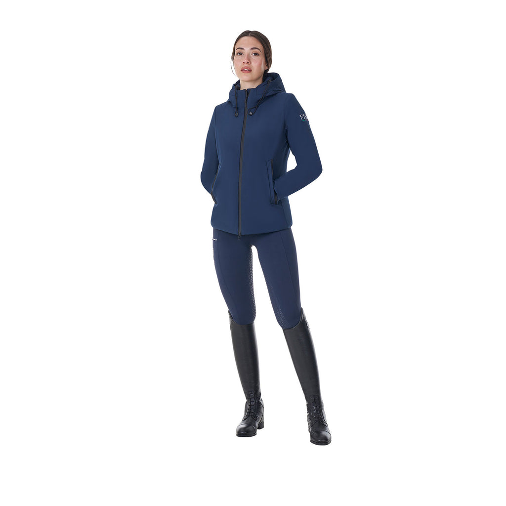 Women's waterproof puffer jacket Equestro X FISE