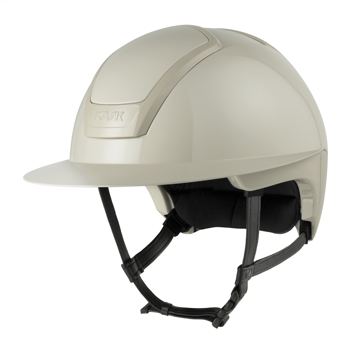 Kask Nemesi Shine Helmet- Silk Beige Wide Peak