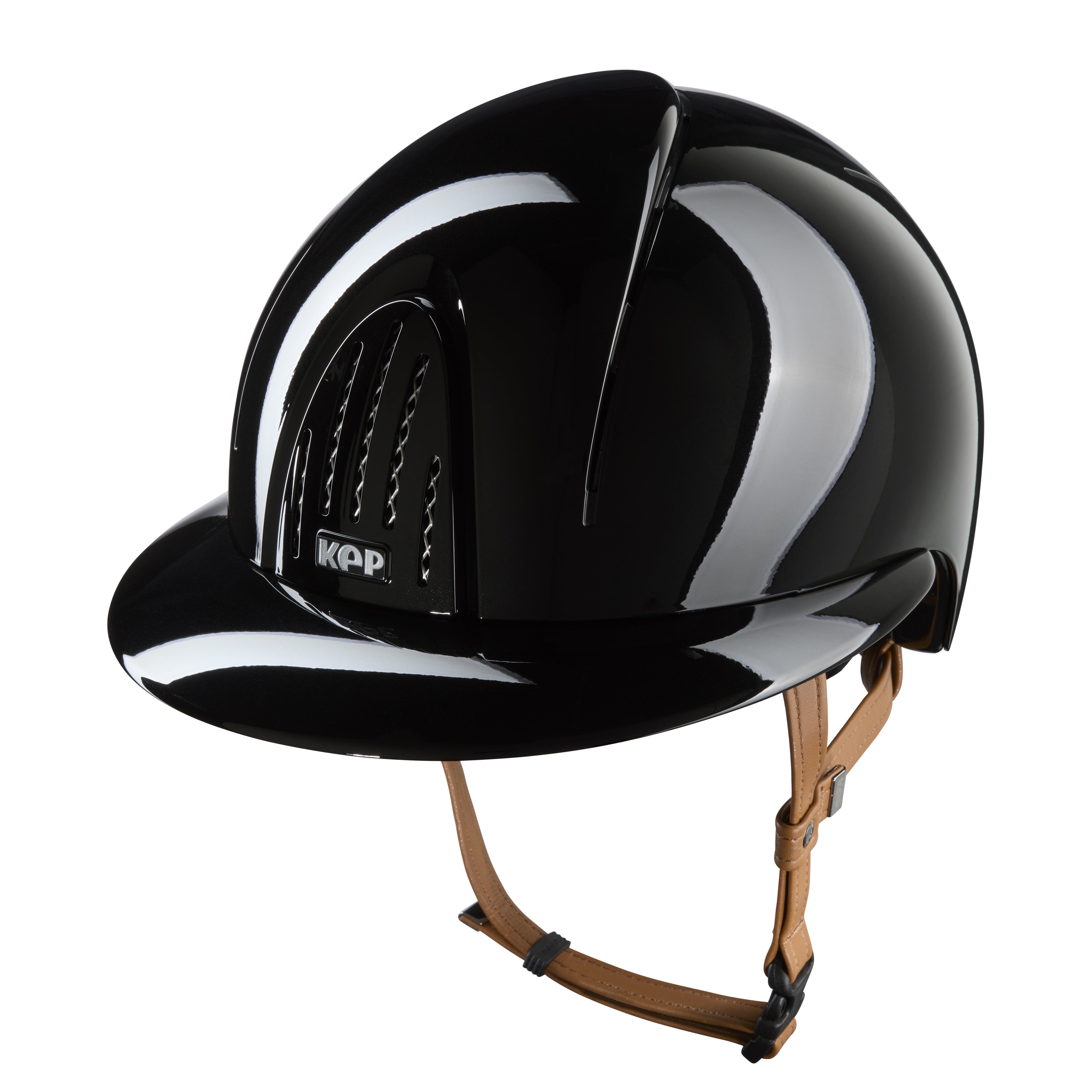 Kep Smart Nova- Metal Polish Black Polo Visor (chinstrap beige)