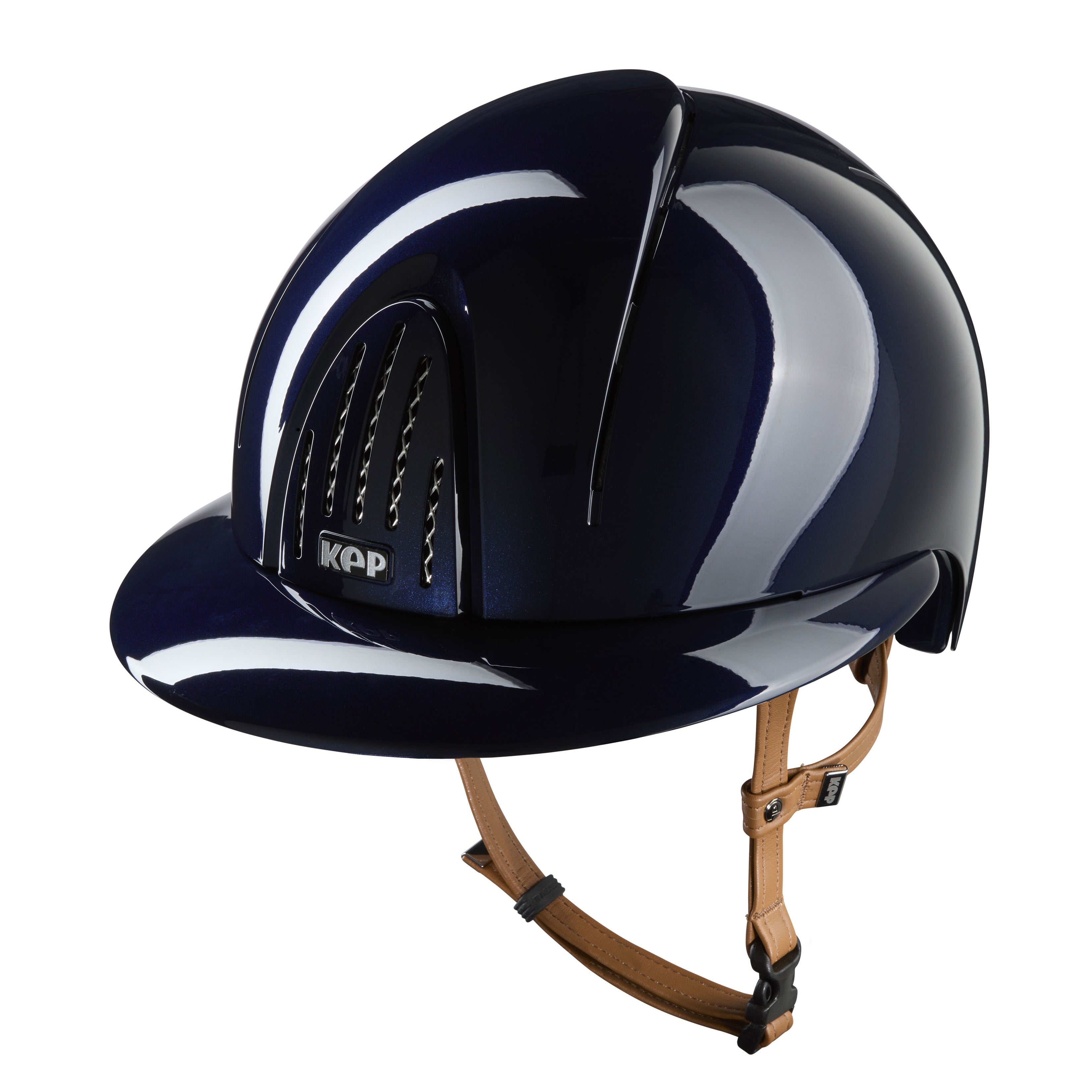 Kep Smart Nova- Metal Polish Blue Polo Visor (chinstrap beige)