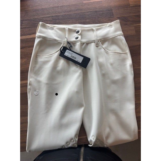 Cavalleria Toscana High Waist Knee Patch Breech PAD090 - Cream IT40