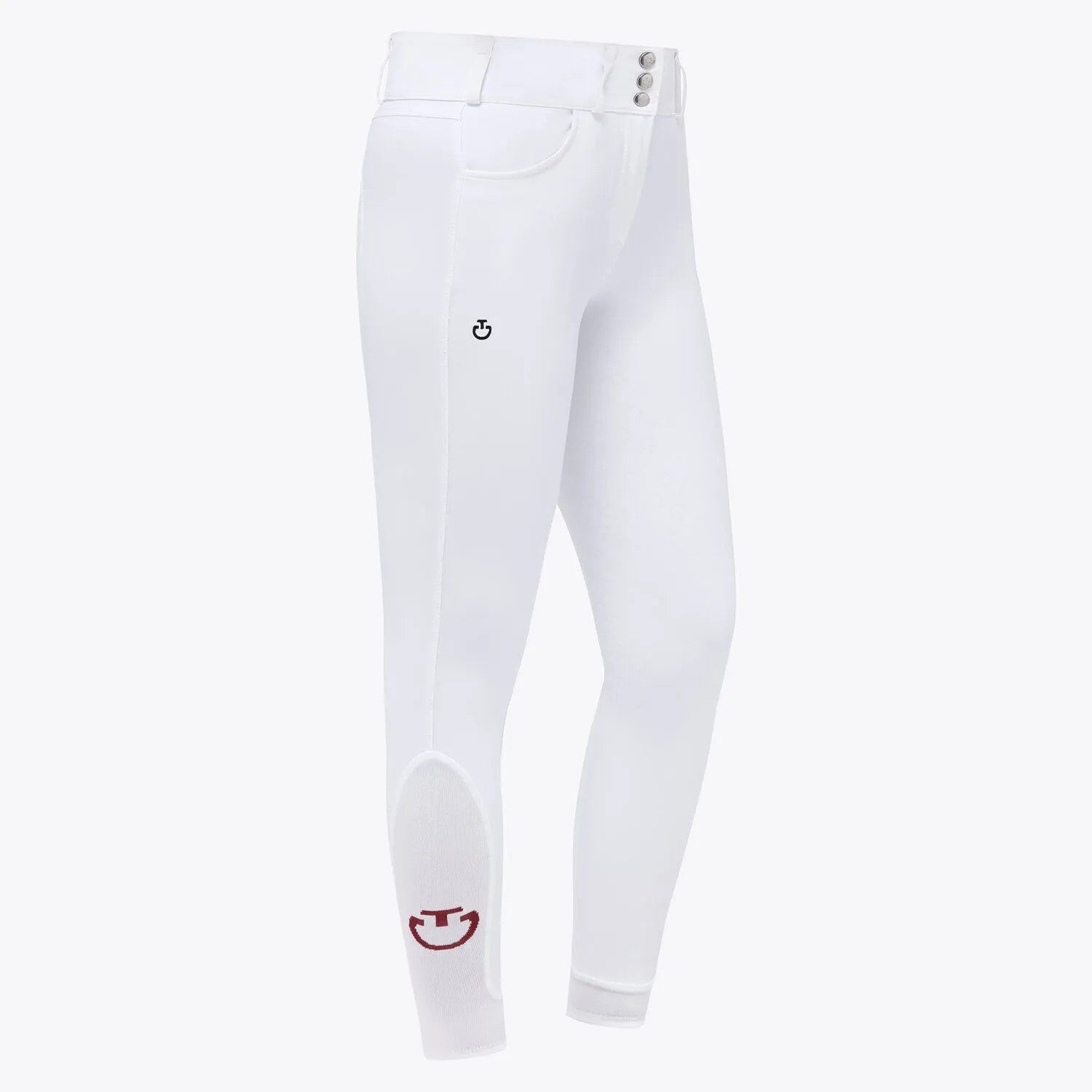 Cavalleria Toscana High Waist Full Grip Breech - White PAD157