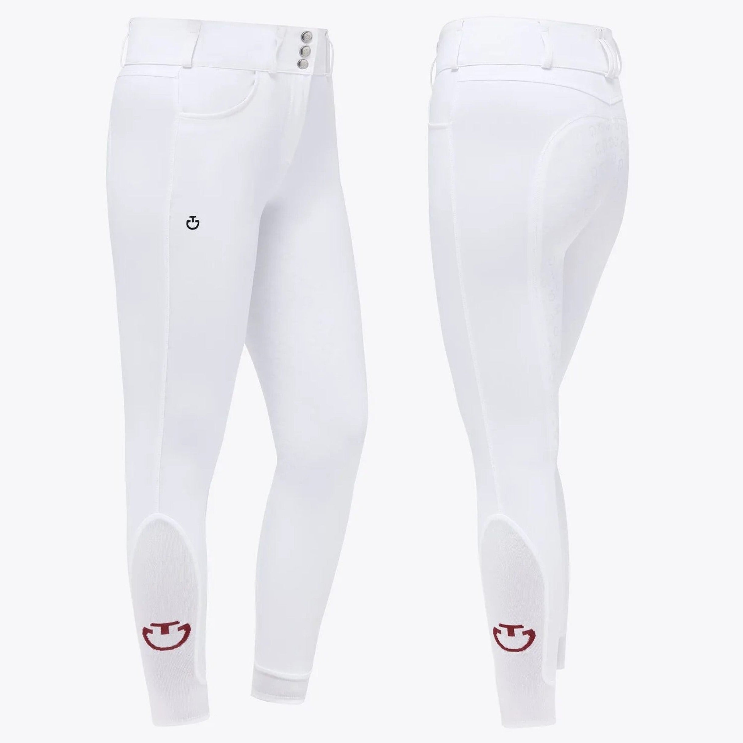 Cavalleria Toscana High Waist Full Grip Breech - White