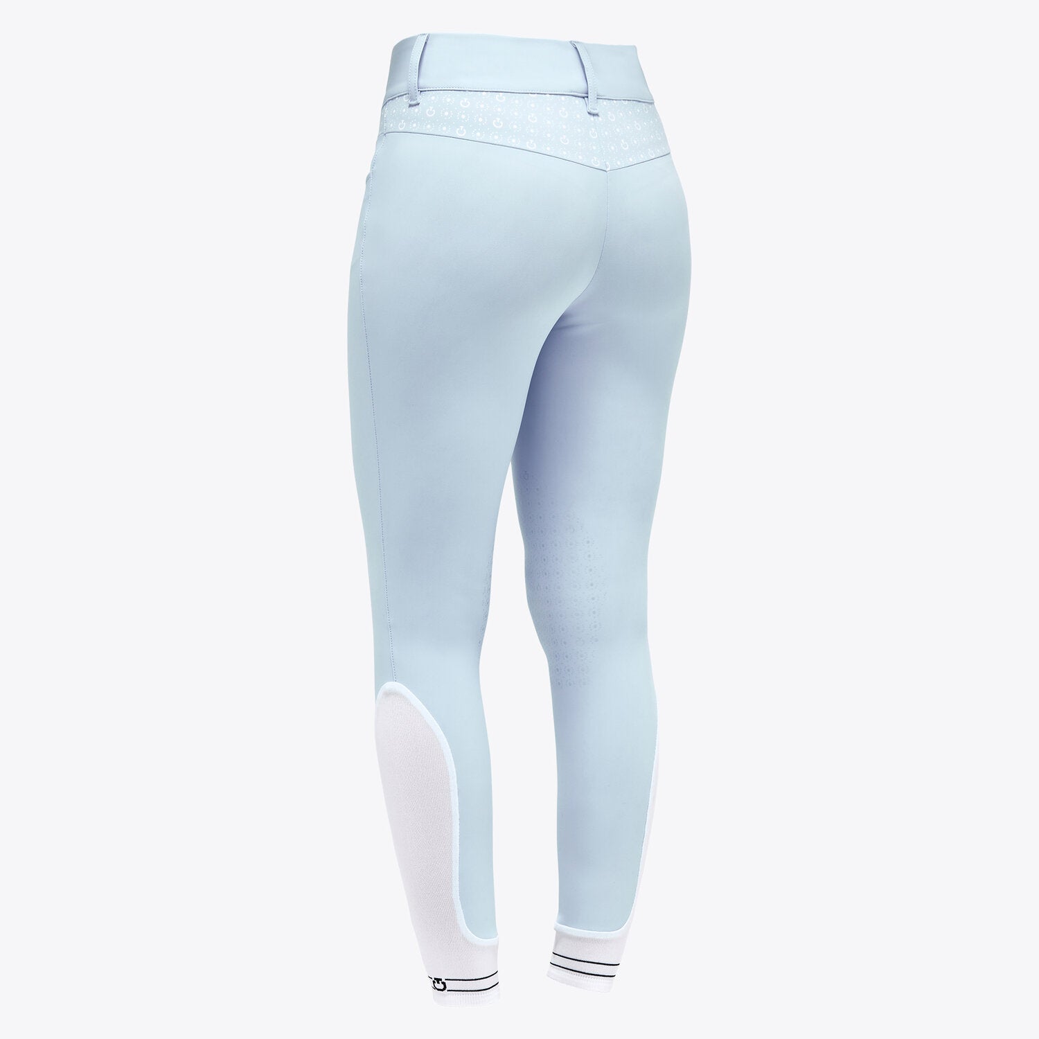 Cavalleria Toscana High Waist Knee Patch Breech PAD192 - Powder Blue IT40