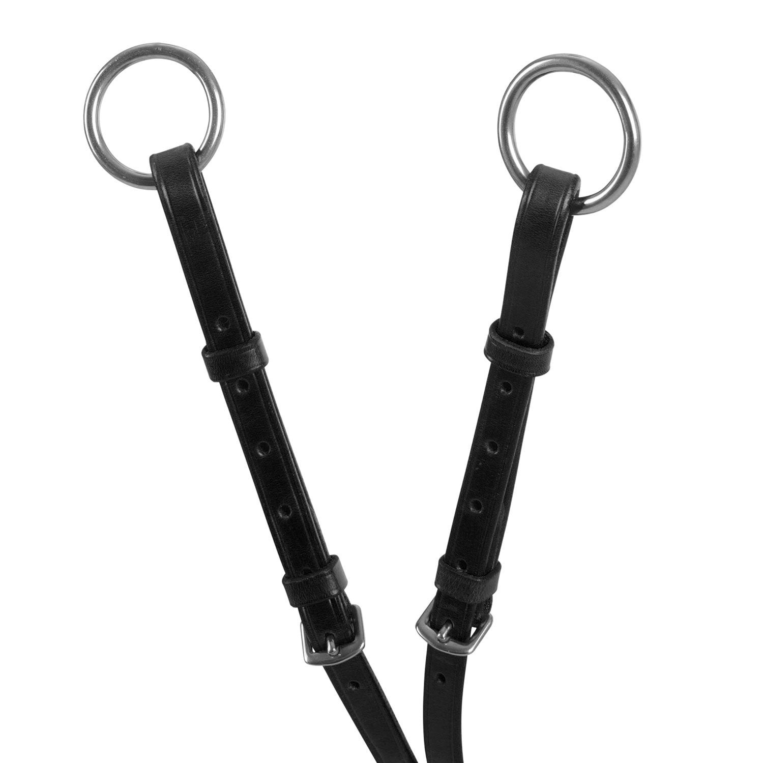 Leather adjustable buckle collier martingale