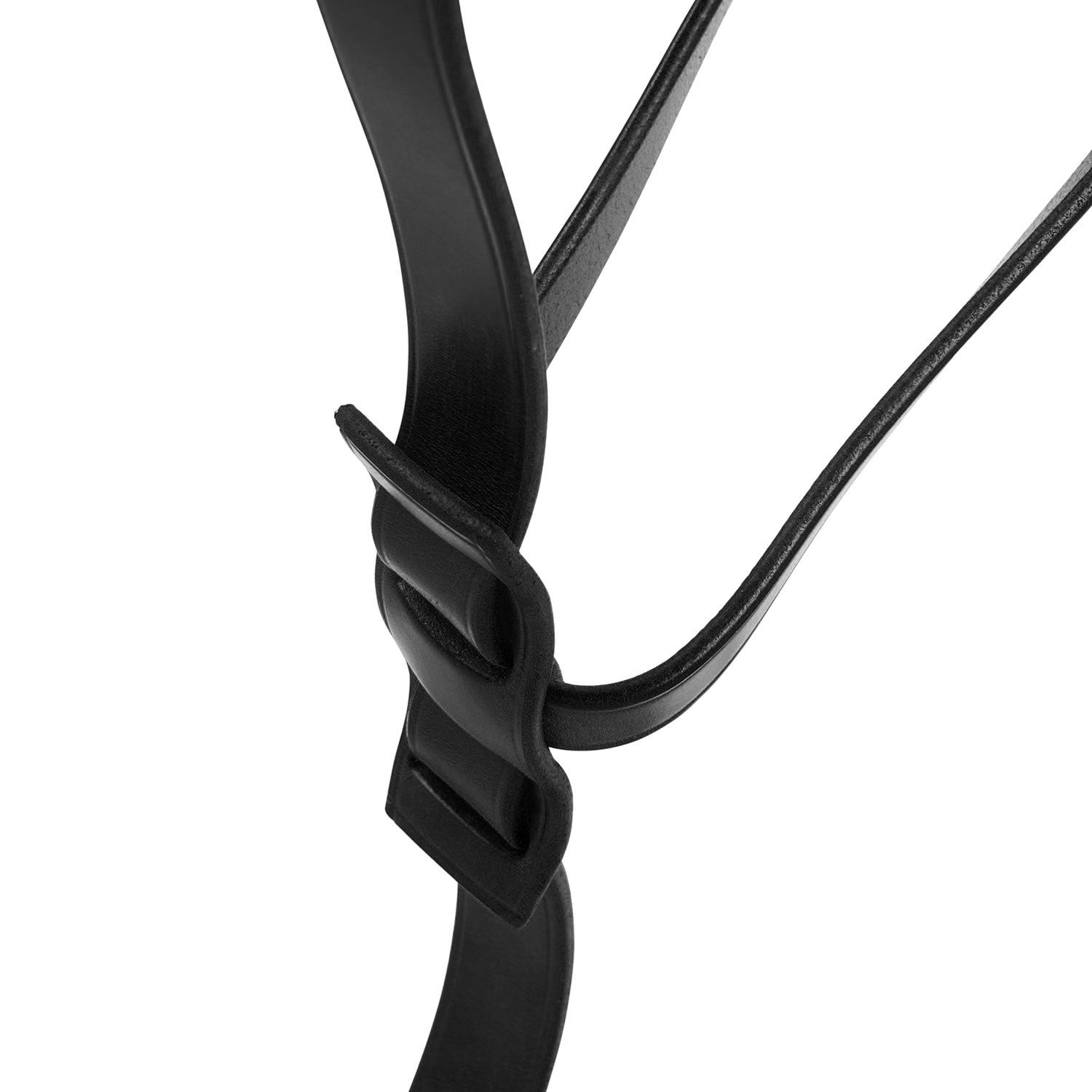 Leather adjustable buckle collier martingale
