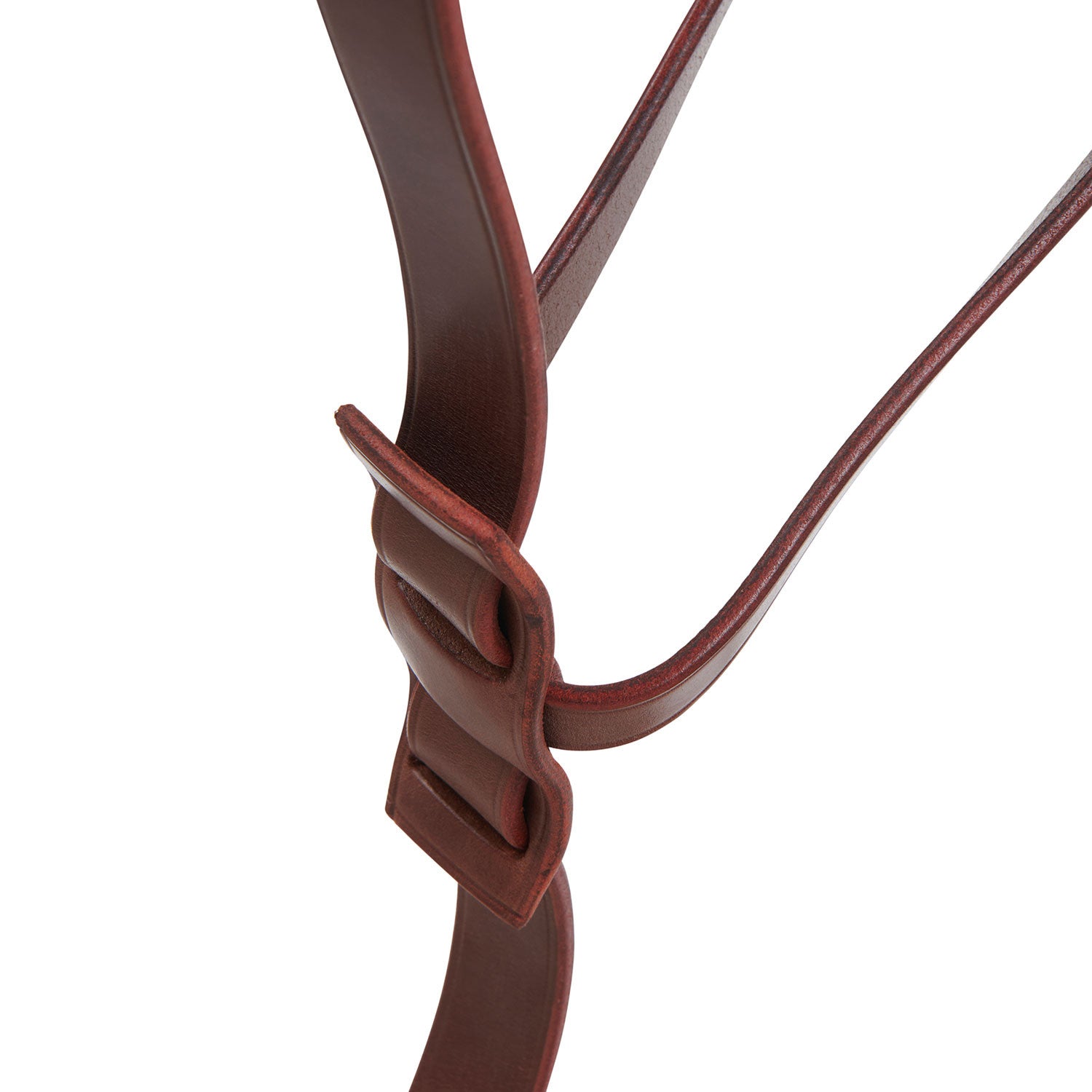Durable leather collier martingale