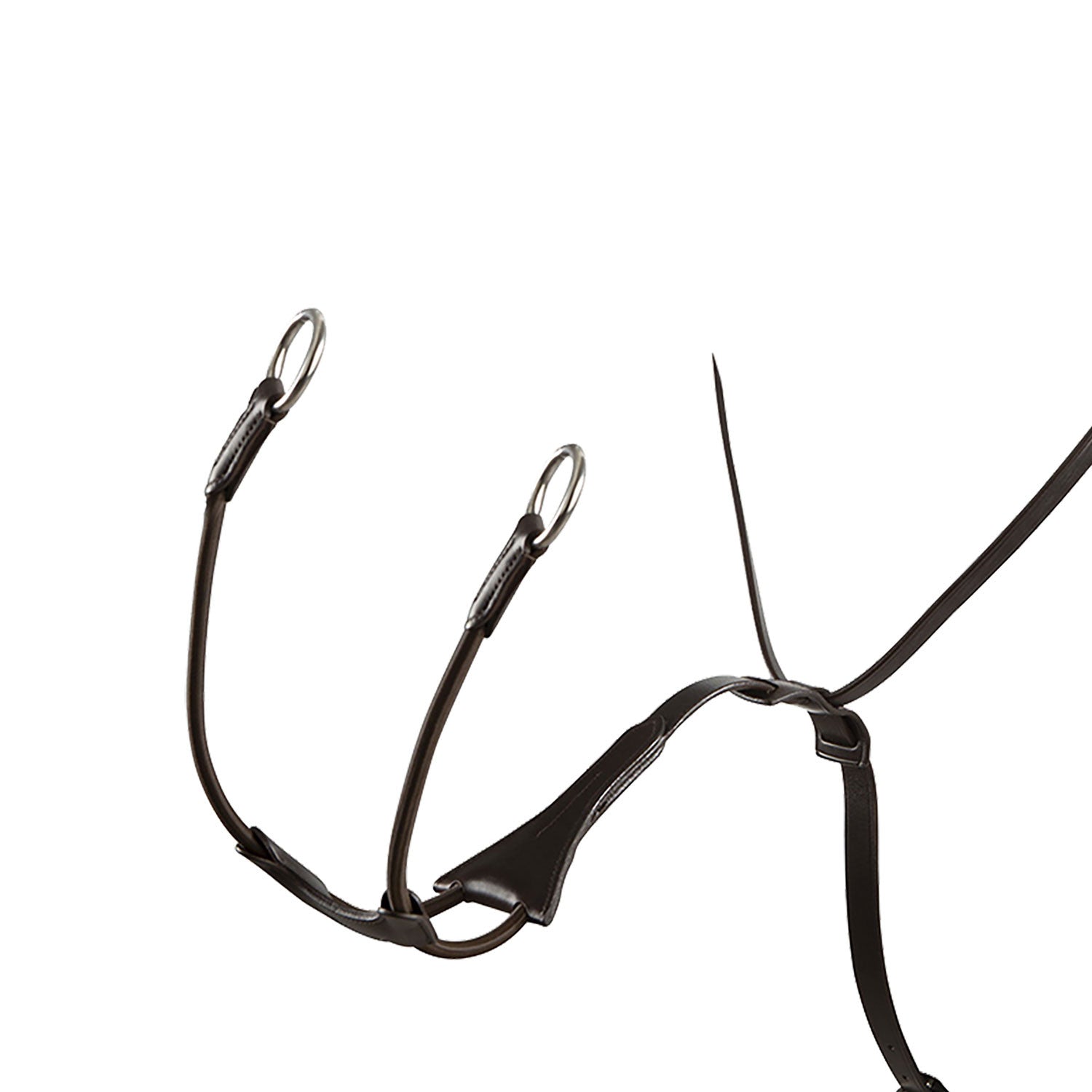 Tanned leather collier martingale