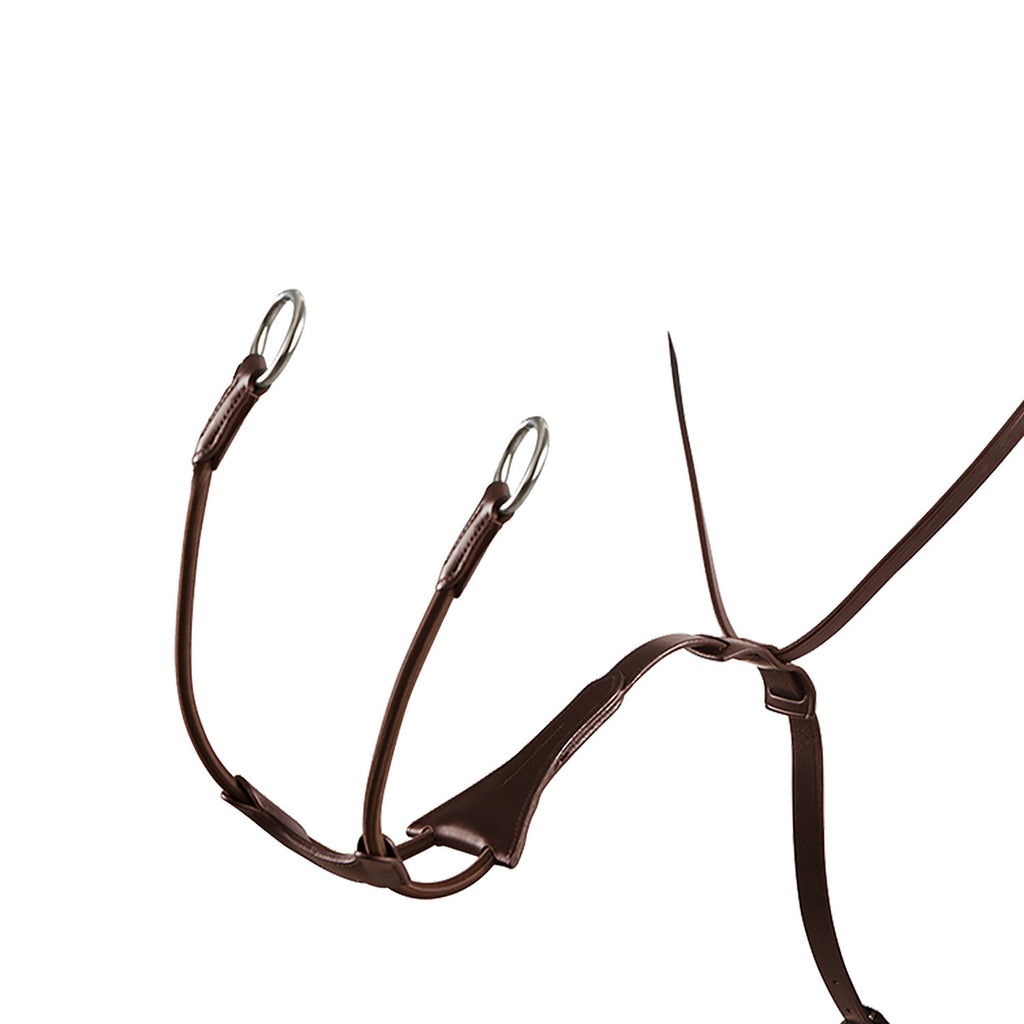 Tanned leather collier martingale