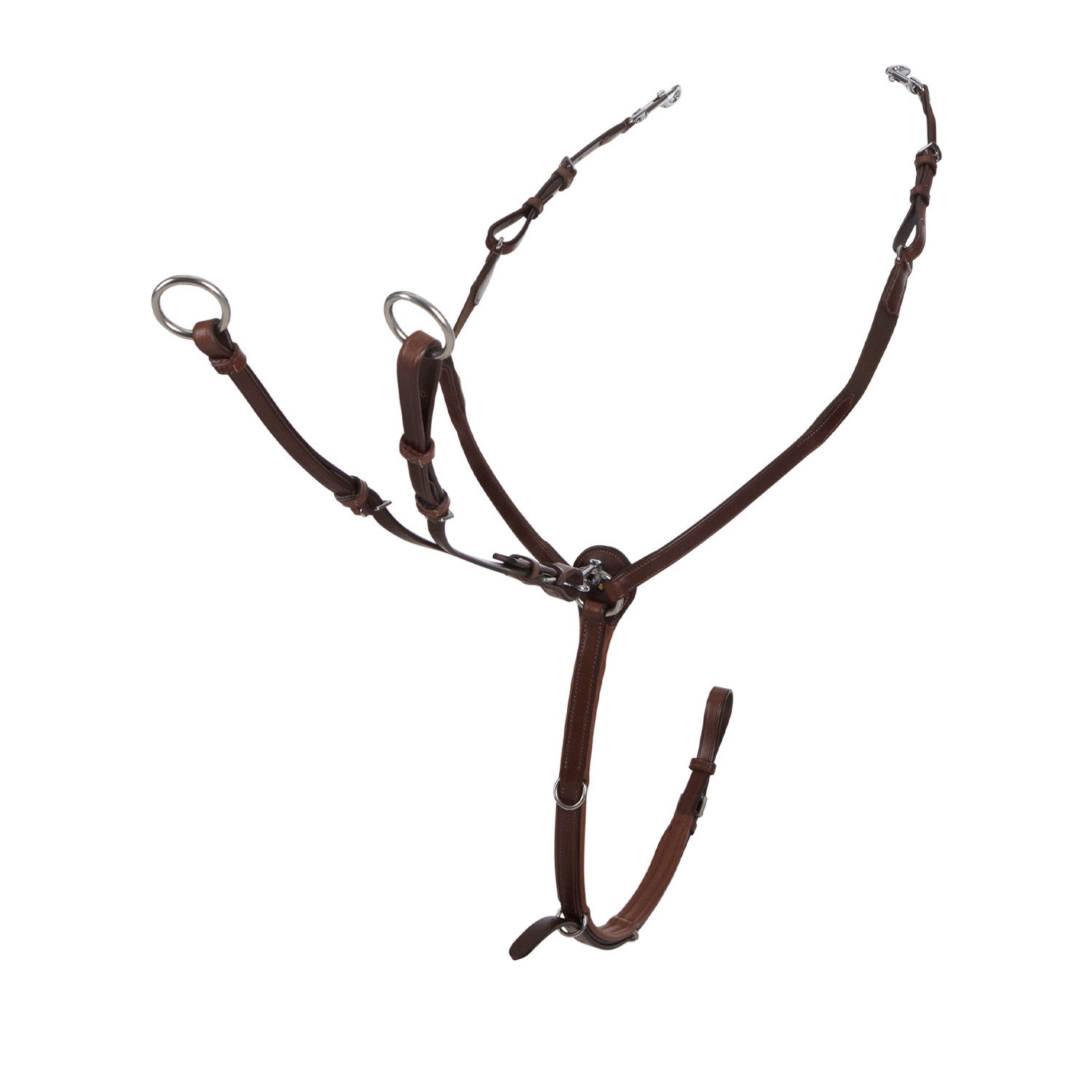 Equestro Y fork leather breastplate