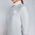 Cavalleria Toscana Perforated Jersey Training Polo - Pale Grey - Large