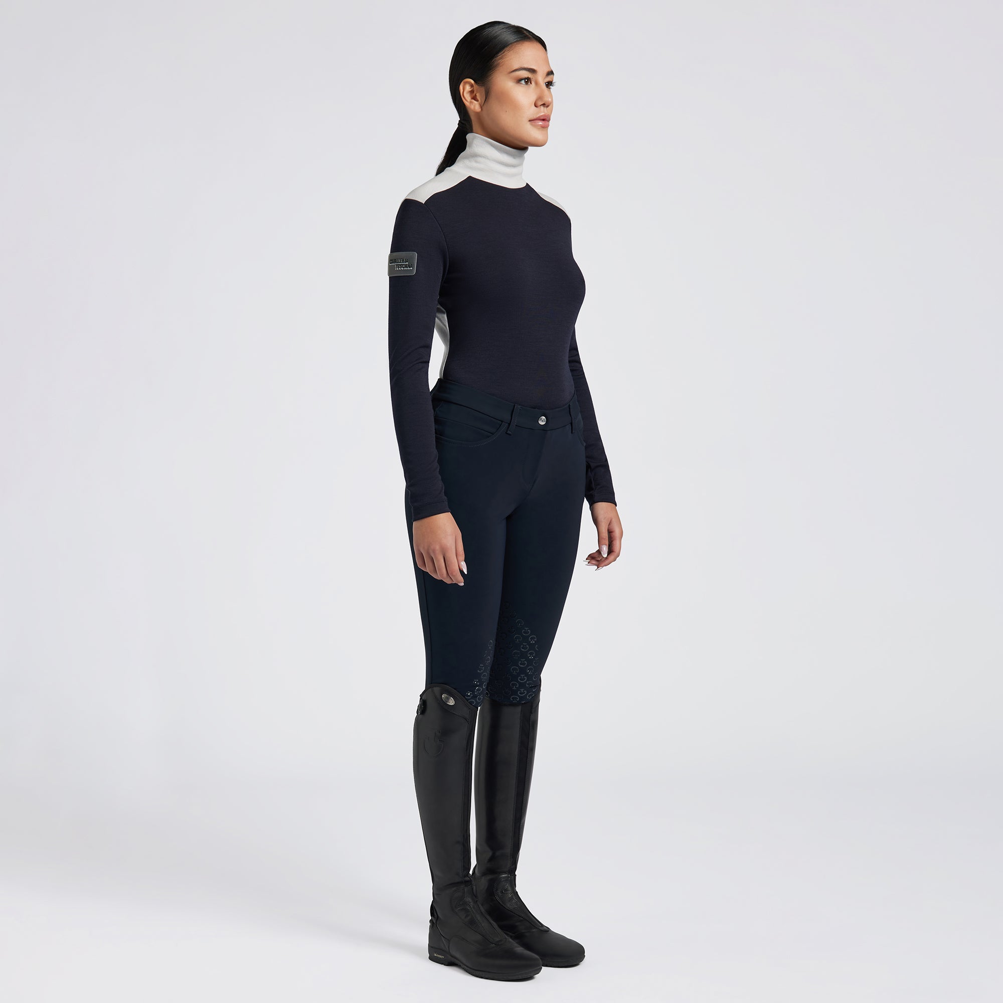 Cavalleria Toscana AW24 Tech Wool Training Turtleneck- POD387